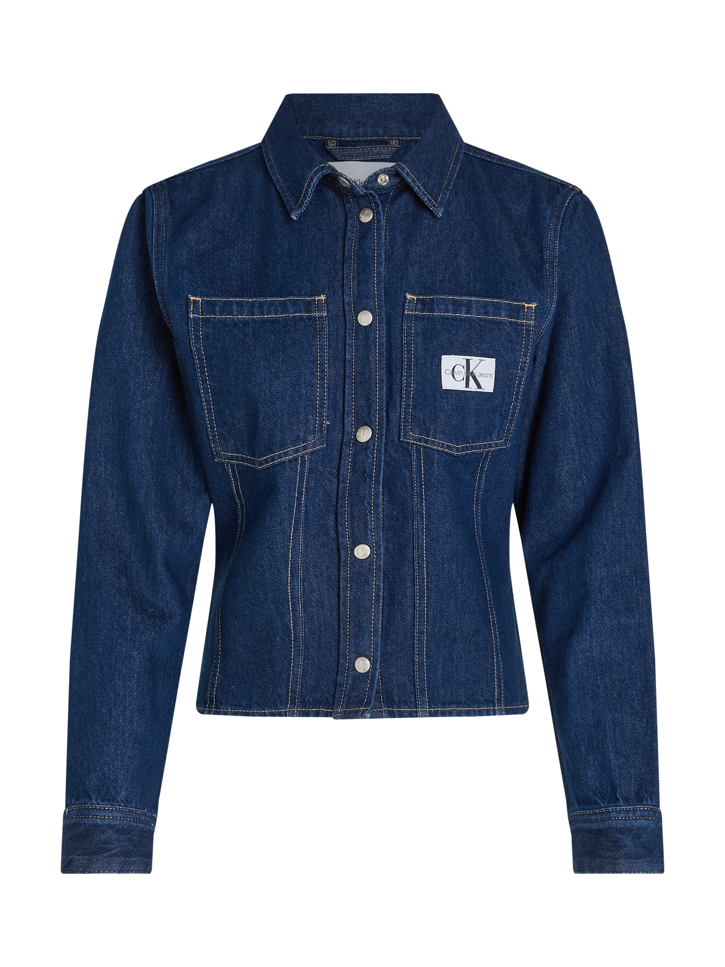 Calvin Klein Jeans Jeansbluse »LEAN DENIM SHIRT«, mit Logopatch