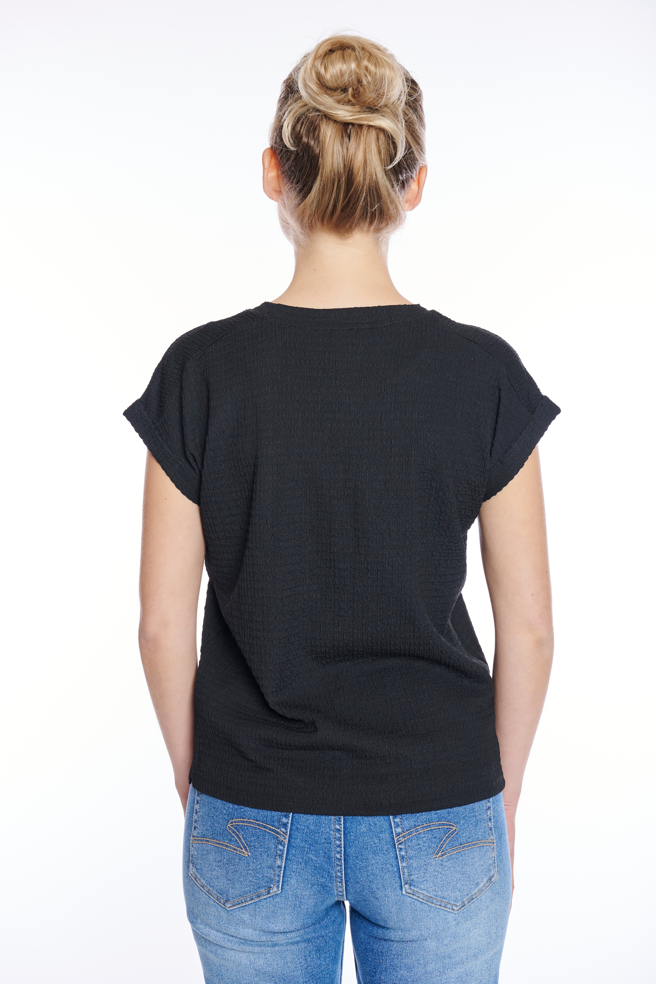 ZABAIONE Kurzarmshirt »Al44legra«, Crinkle-Ware