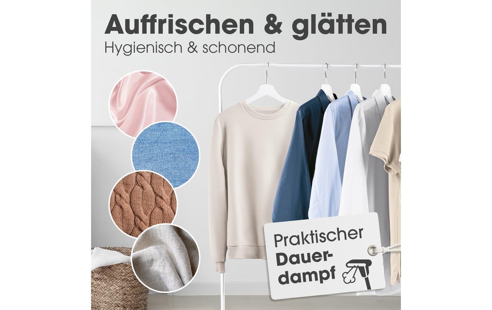CLEANmaxx Dampfbürste »2-in-1 – 1600W 165 ml Tank 1600 W«, 1600 W