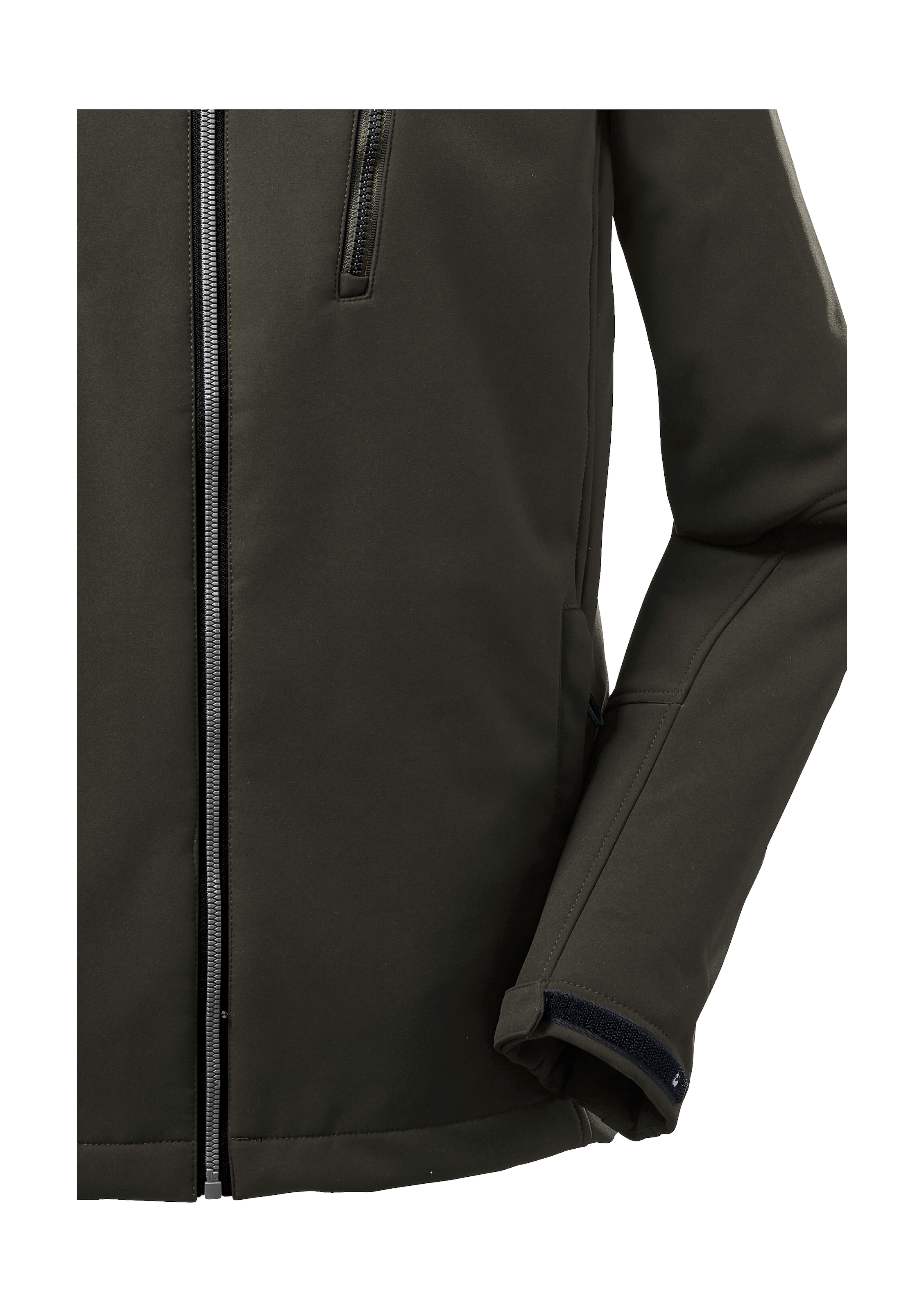 Killtec Softshelljacke »KOW 163 MN SFTSHLL JCKT«, Wasserdichte Softshelljacke, abnehmbare Kapuze, Fleece-Futter
