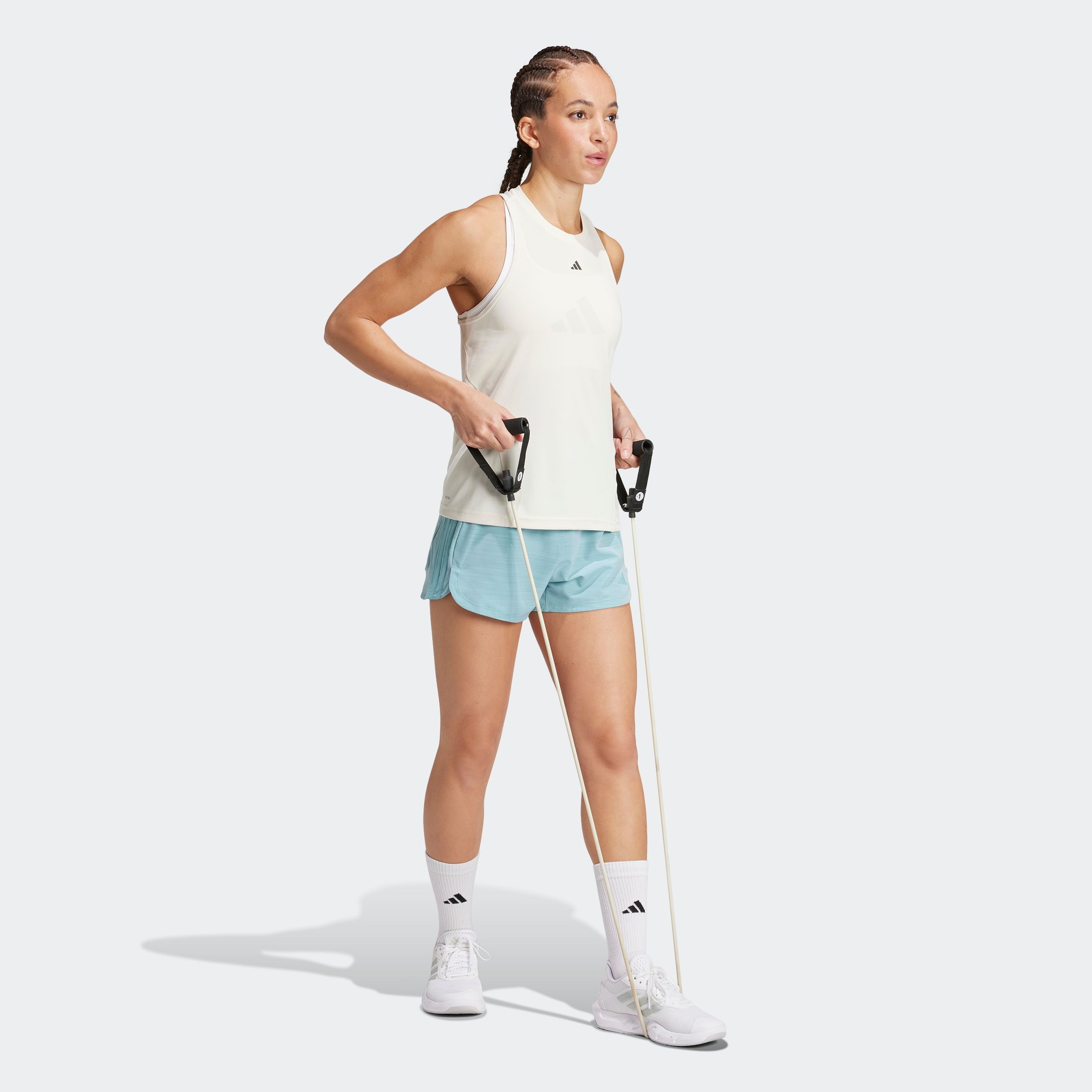 adidas Performance Shorts »PACER WVN HIGH«, (1 tlg.), Woven Trainingsshorts mit hohem Bund