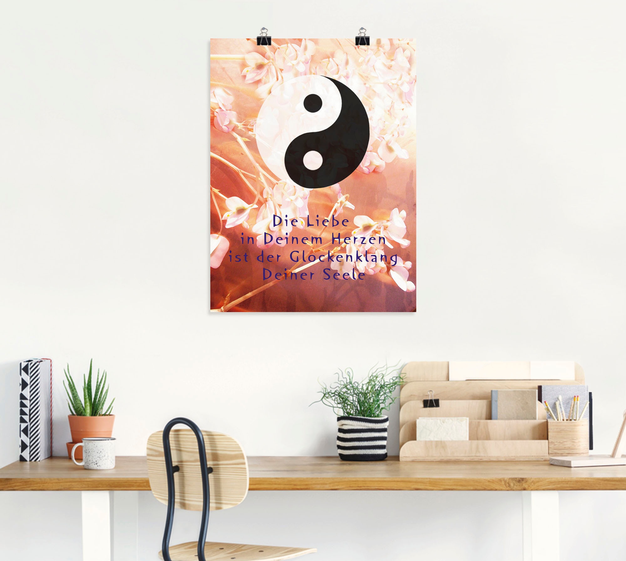 Artland Wandbild »Yin Yang Glockenklang«, Spirituelle Bilder, (1 St.), als Poster, Wandaufkleber in verschied. Grössen