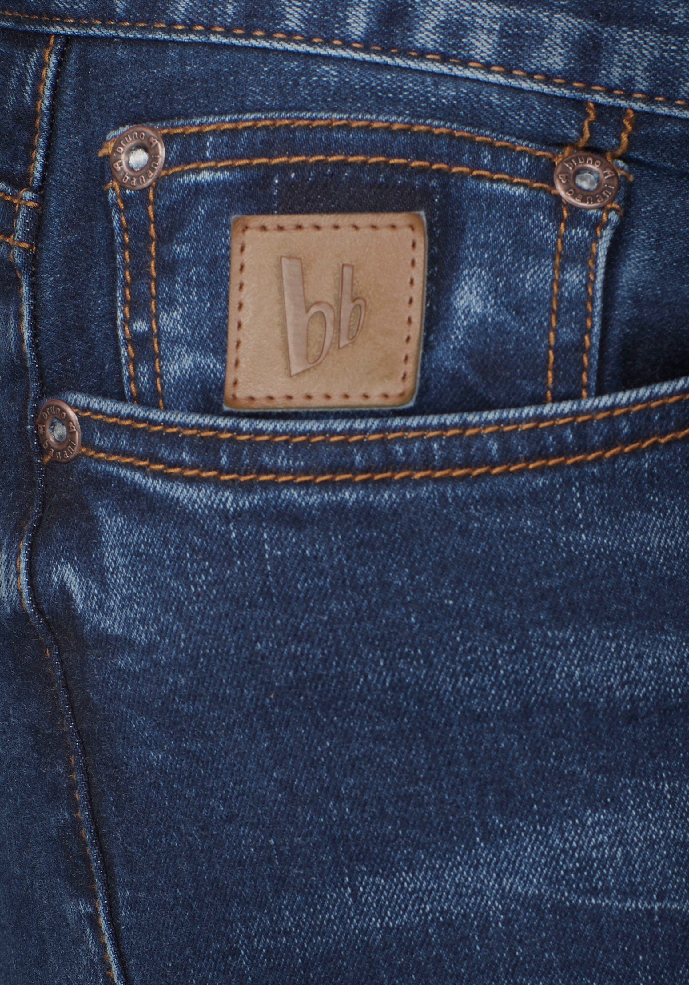 Bruno Banani Straight-Jeans »Hutch«, gerade Beinform, teilweise mit modischen Destroyed-Effekten