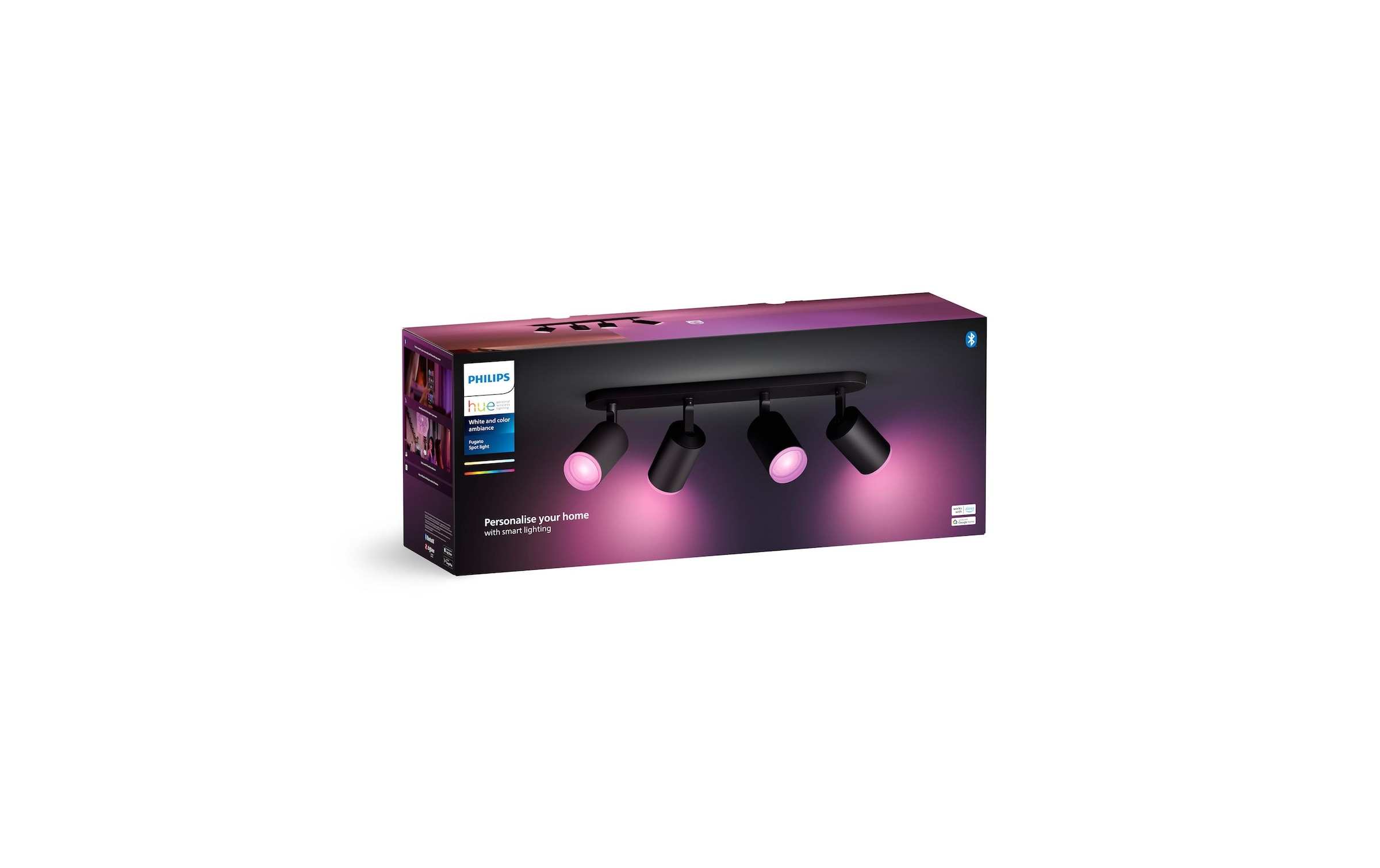 Philips Hue LED Deckenleuchte »Fugato 4er-Spot«, Leuchtmittel GU10 | LED wechselbar