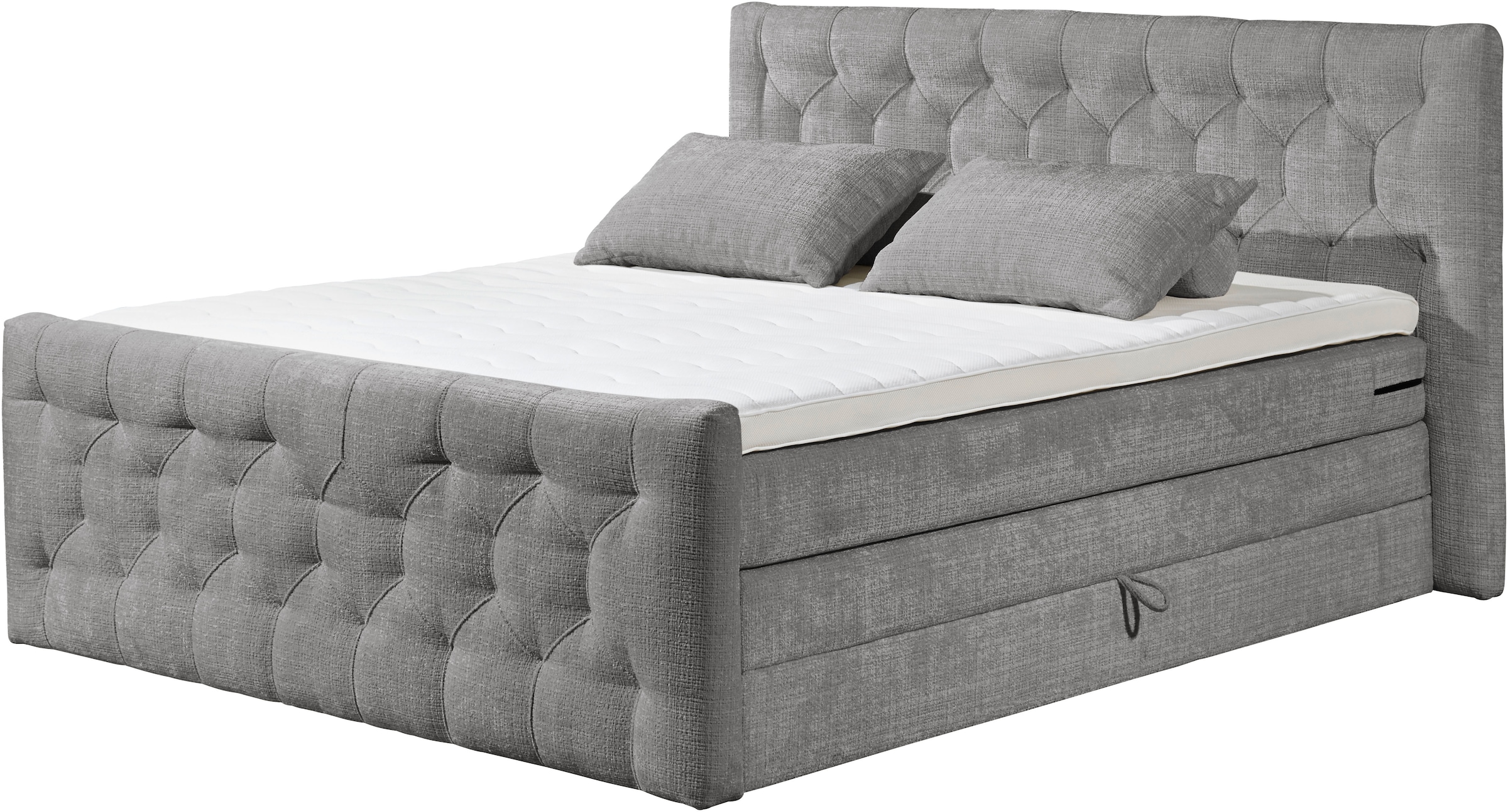 ED EXCITING DESIGN Boxspringbett »"Cashfield"! Topseller inkl. zwei Bettkästen & Topper«, erhältlich in den Grössen 160x200cm und 180x200cm