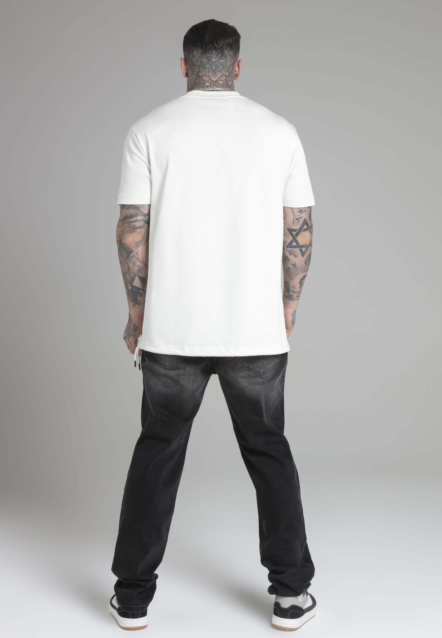 Siksilk T-Shirt »Siksilk T-Shirt Oversized T-Shirt in Ecru«