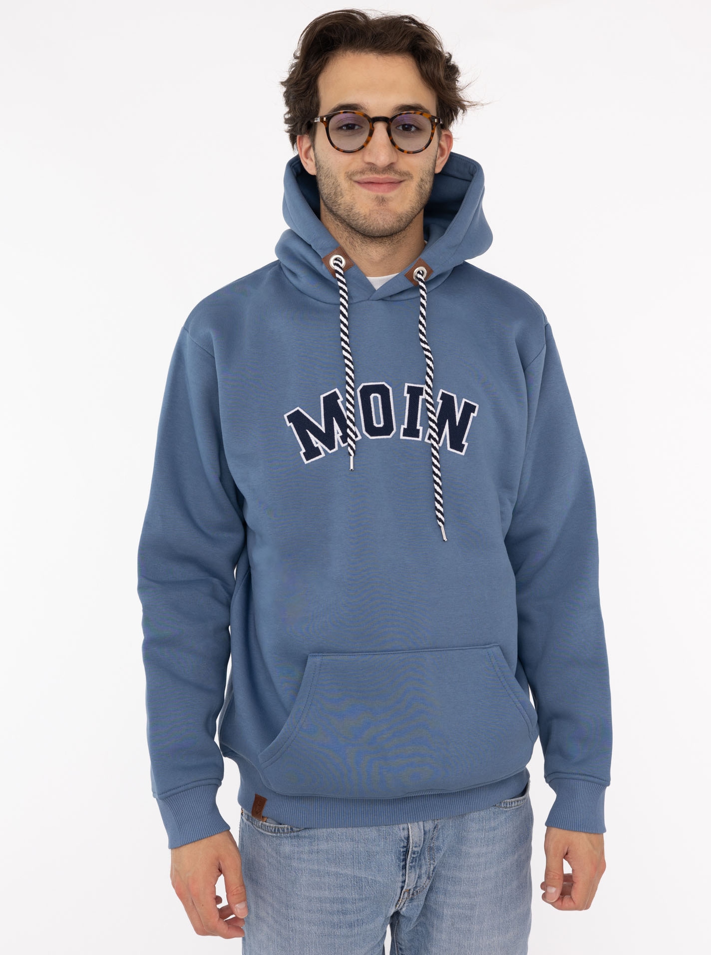 Zwillingsherz Hoodie »"MOIN Classic"«, Kapuze mit Kordelzug, Tasche vorn, Stickerei
