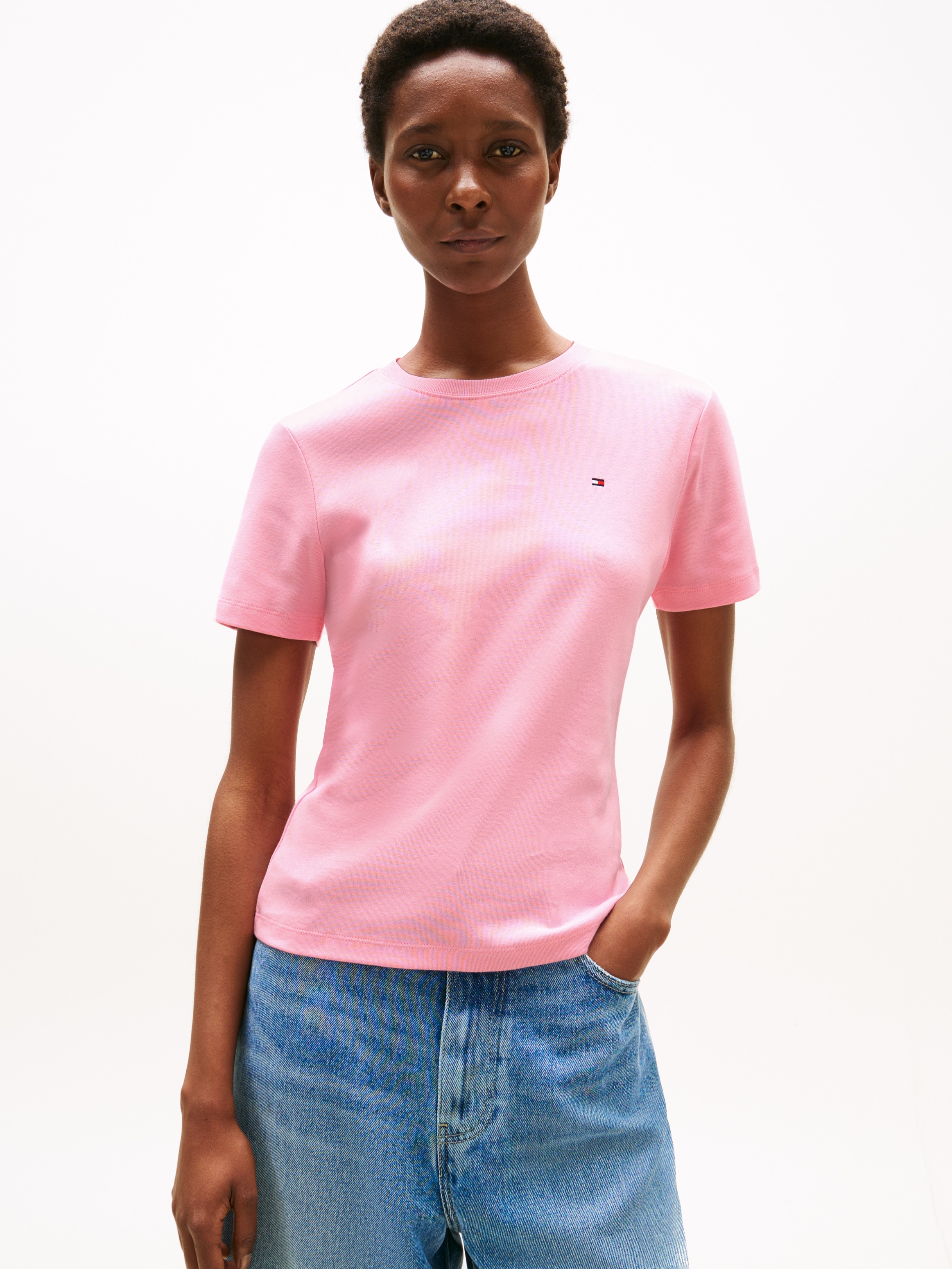 Tommy Hilfiger T-Shirt »SLIM CODY C-NK SS« Baumwolle, slim fit