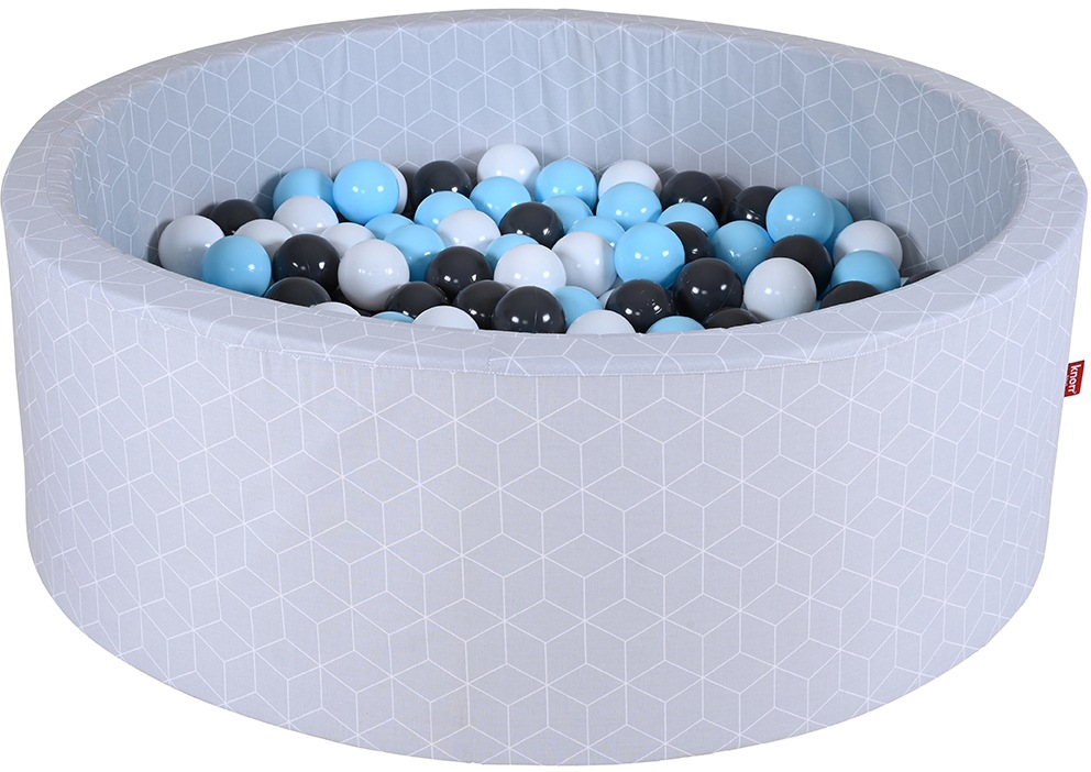 ❤ Knorrtoys® Bällebad »Geo, Cube 300 in Europe Made & Jelmoli-Online Shop Grey«, creme/Grey/lightBlue; Bälle kaufen im