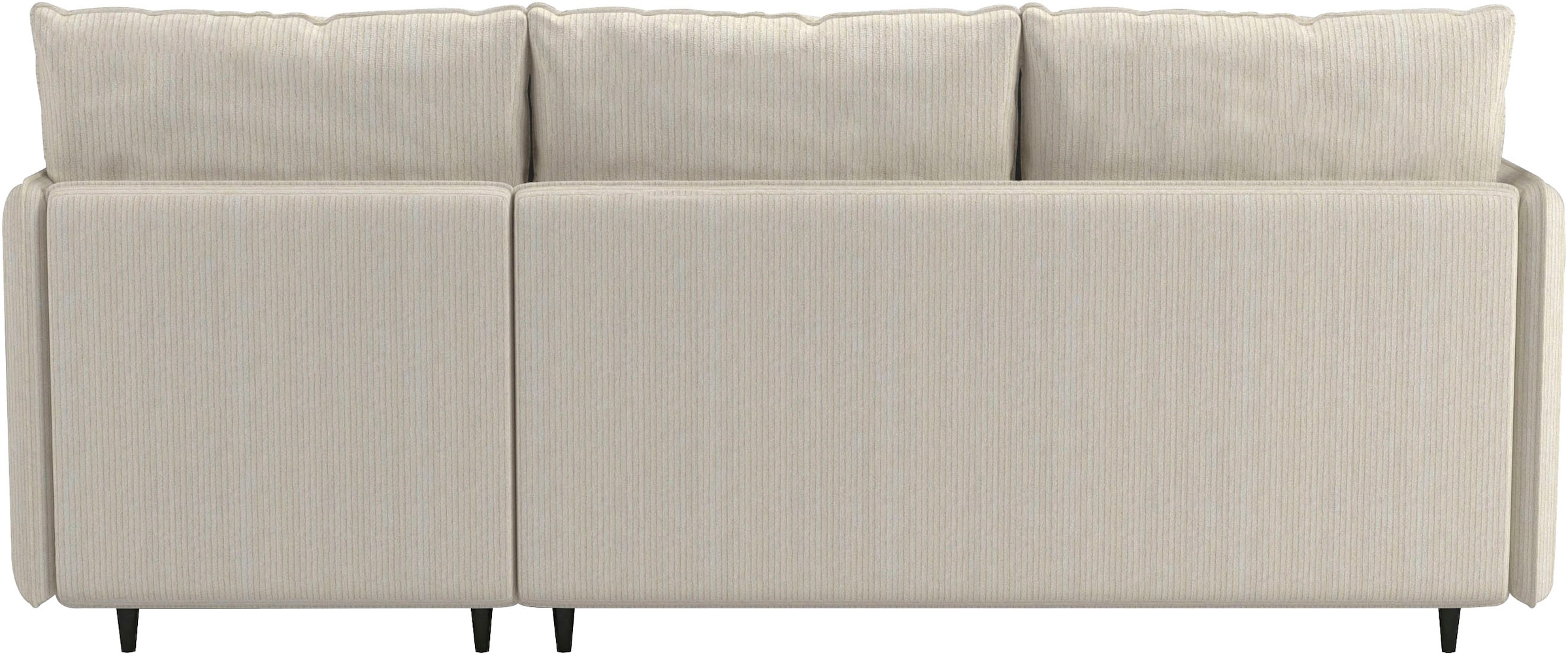 Dorel Home Ecksofa »LINDHUS, L-Form, verschiedene Stellvarianten, Loungesofa, Schlaf-Liege«, Wohnlandschaft, mit Recamiere, grosser Bettkasten, Cord, Chenille
