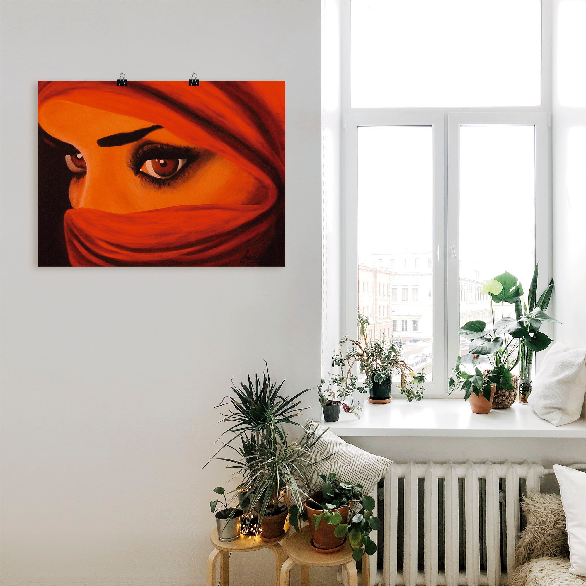 Artland Wandbild »Tuareg-Die von Gott Verlassene«, Frau, (1 St.), als Leinwandbild, Poster in verschied. Grössen