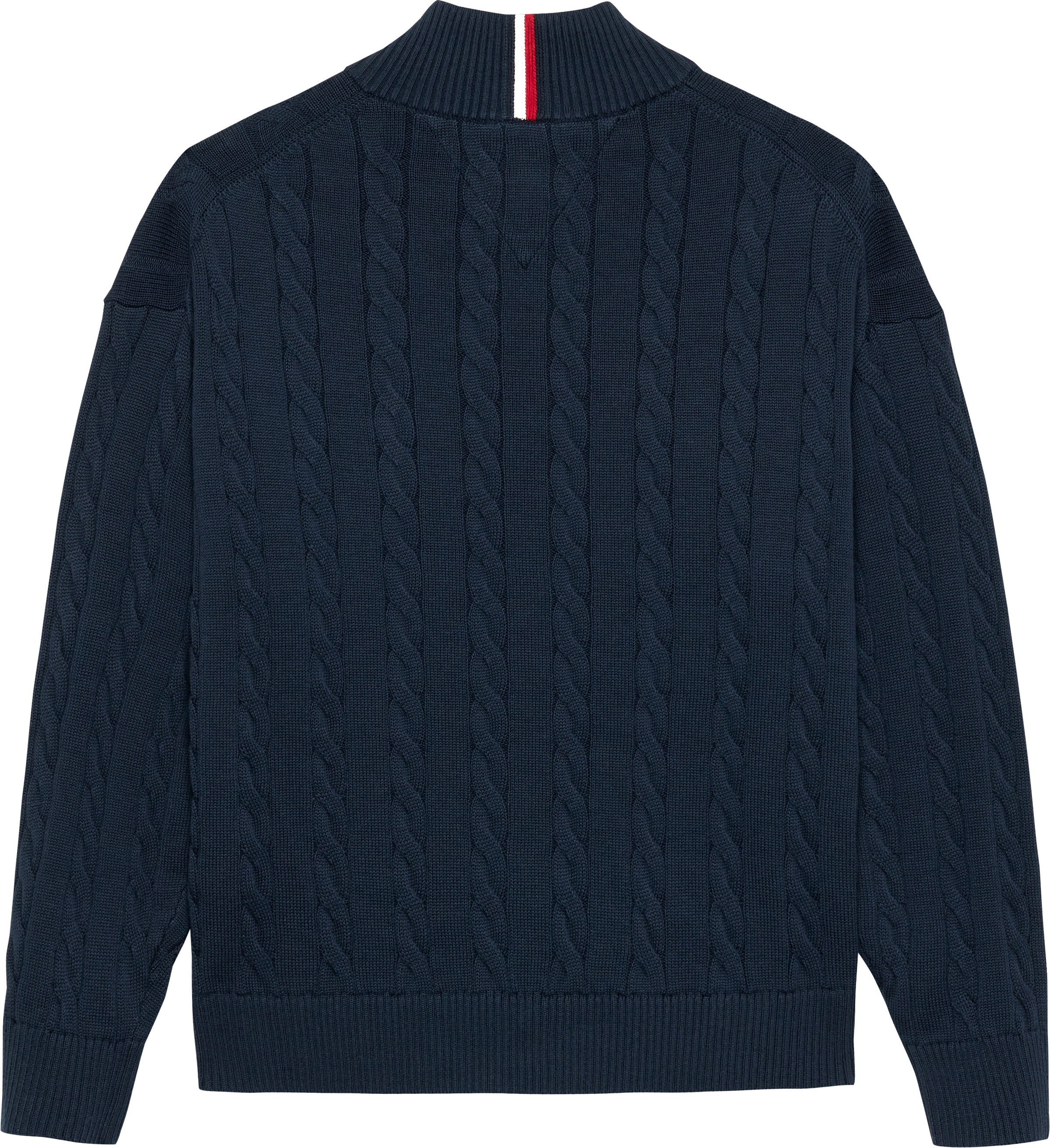 Tommy Hilfiger Strickpullover »COTTON CABLE HALF ZIP SWEATER«, Kinder bis 16 Jahre