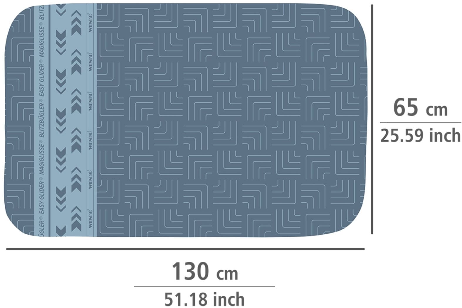 WENKO Bügeltuch »Modell Air Comfort«, Bügeldecke für den Tisch, 5-lagig, mit Blitzbüglerzone