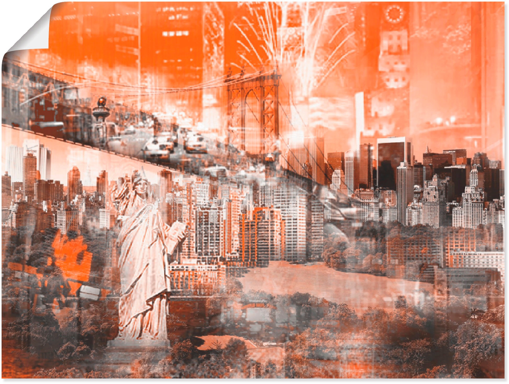 Artland Wandbild »New York Skyline Collage III«, Amerika, (1 St.), als Leinwandbild,... kaufen