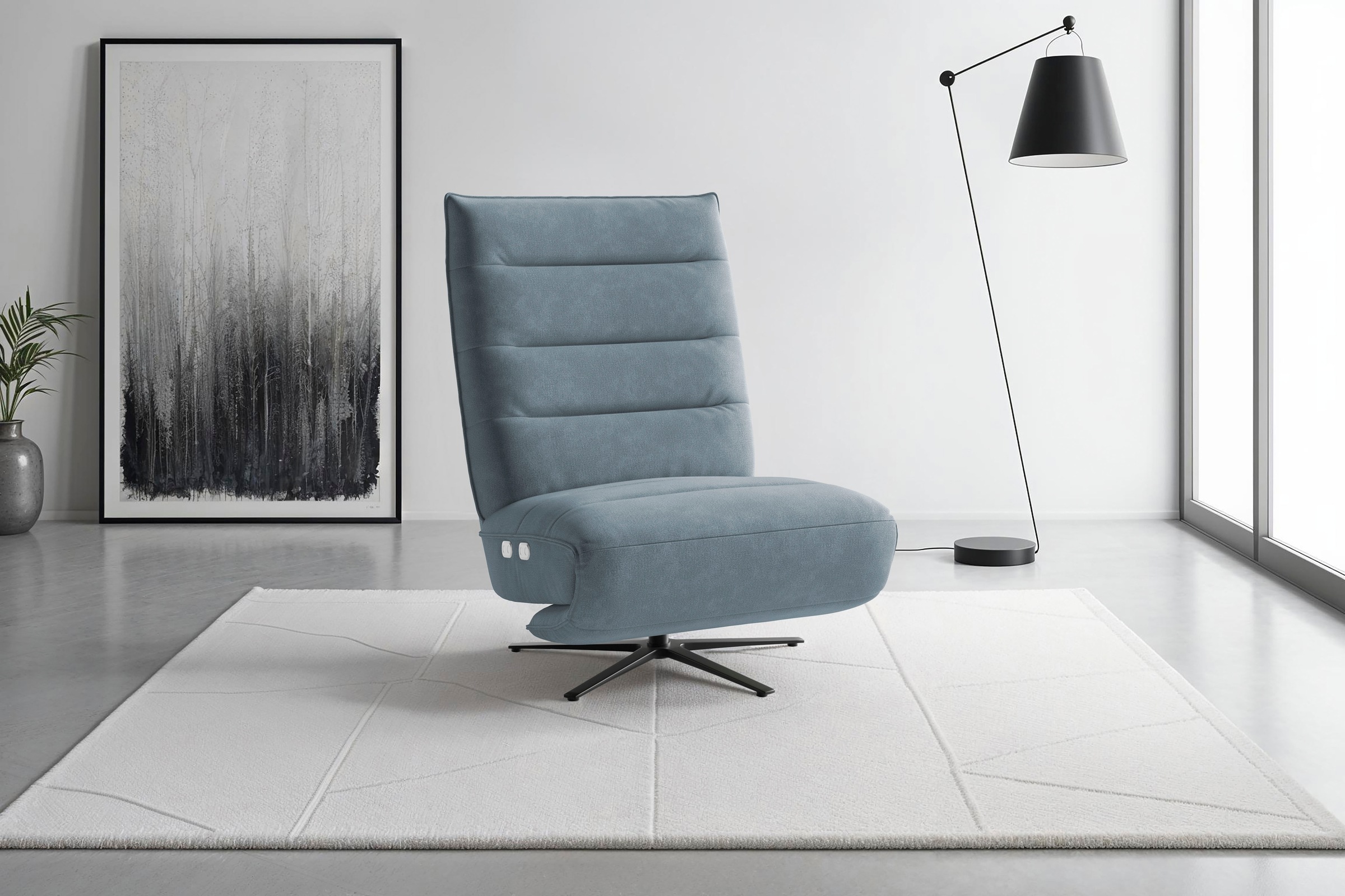 sit&more TV-Sessel "Eve" mit Herz-Waage und 2 Motoren, Bedienfelder im Sitz