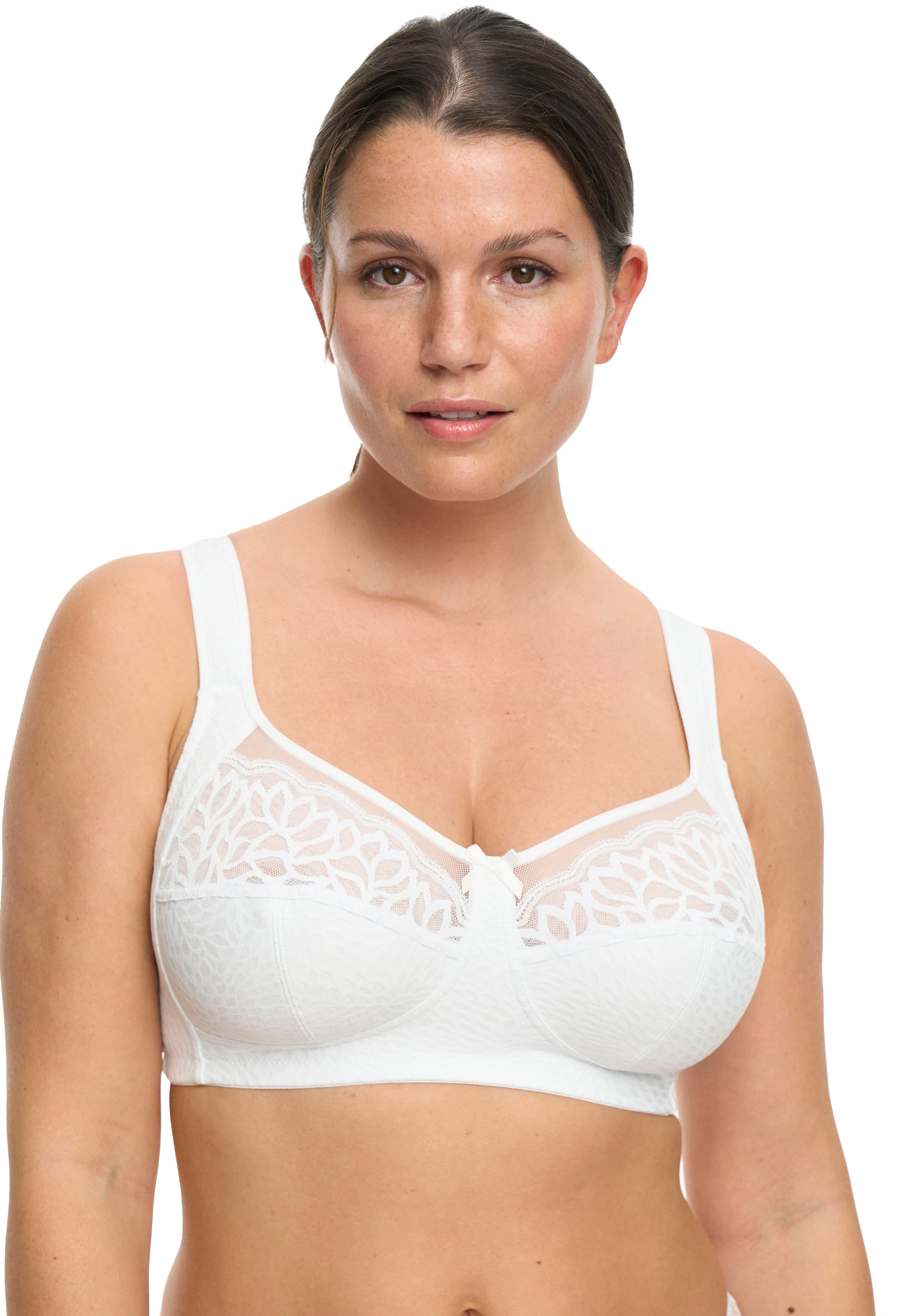 Susa Bügelloser BH »Classic« 1 Spitze, genähte Cups, Jacquard-Muster, elastisch, Komfortträger
