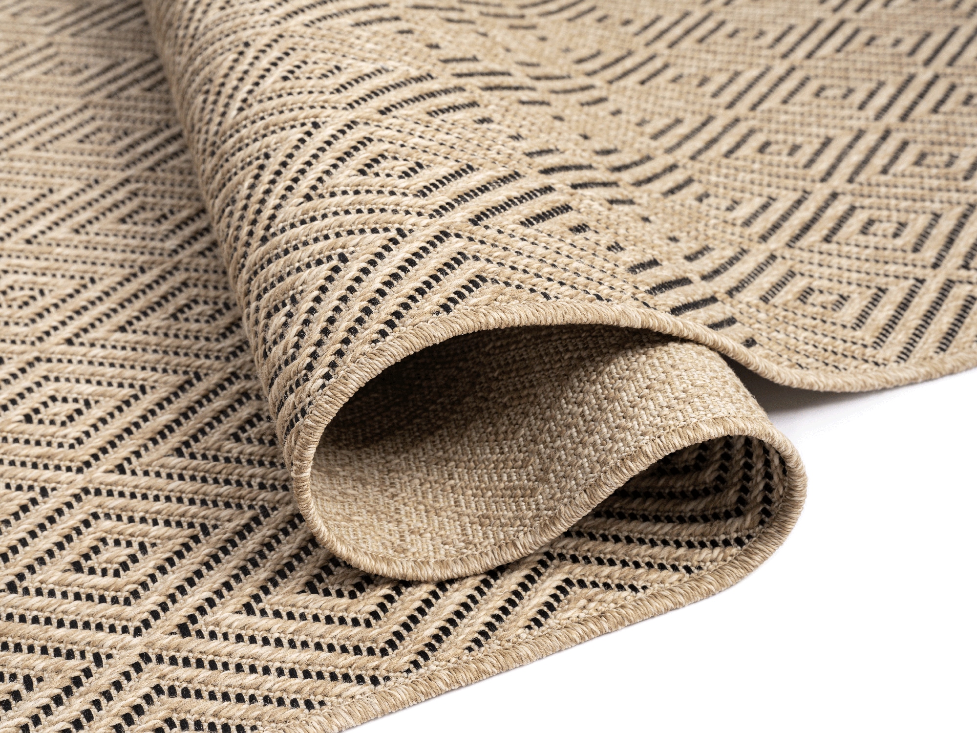 merinos Teppich »Kenzy«, rechteckig, 10 mm Höhe, robuster In- und Outdoor Teppich im natürlichen Jute-Look, wetterfest