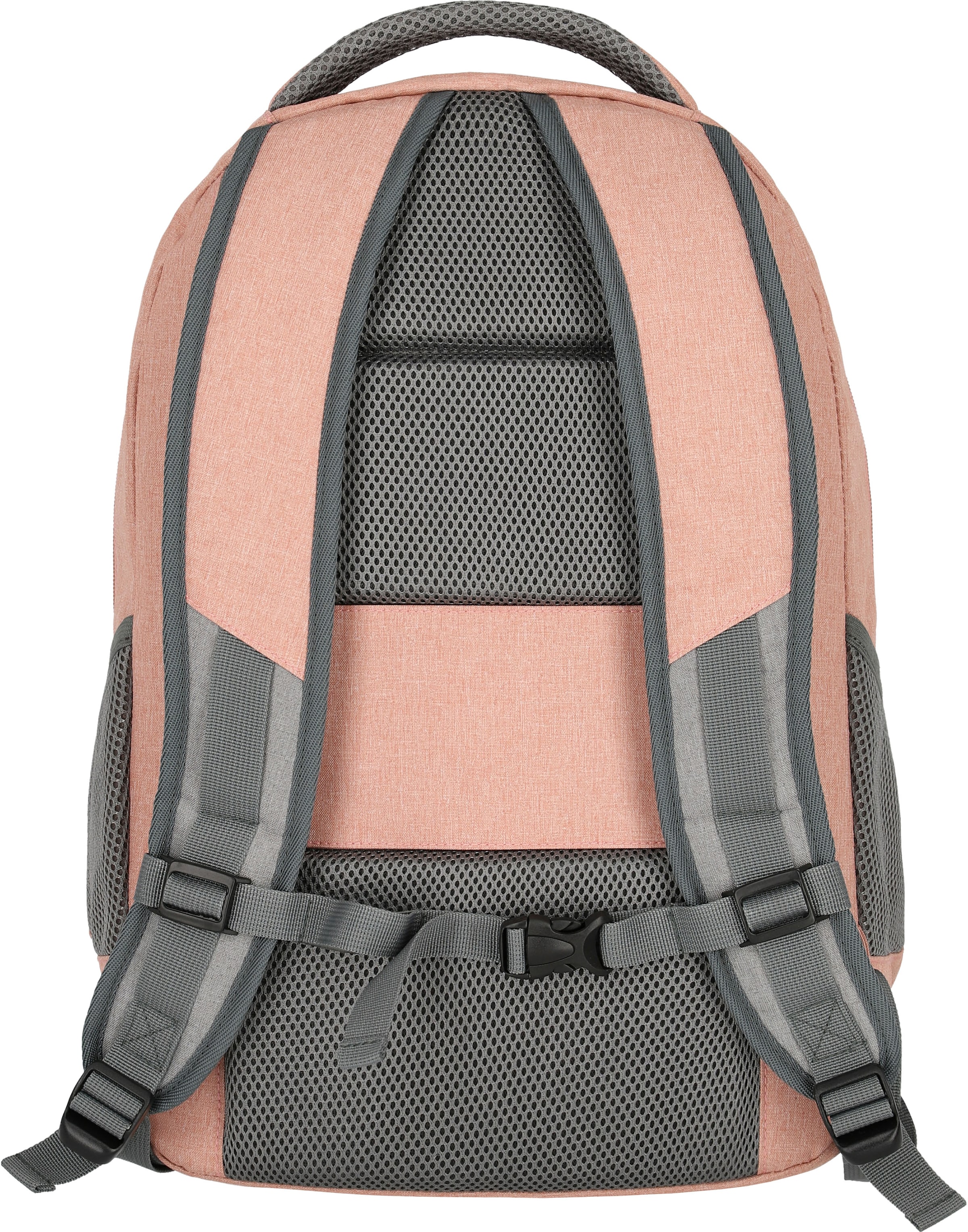 travelite Laptoprucksack »BASICS Melange, hellgrau«, Freizeitrucksack Arbeitsrucksack Schulrucksack Reiserucksack