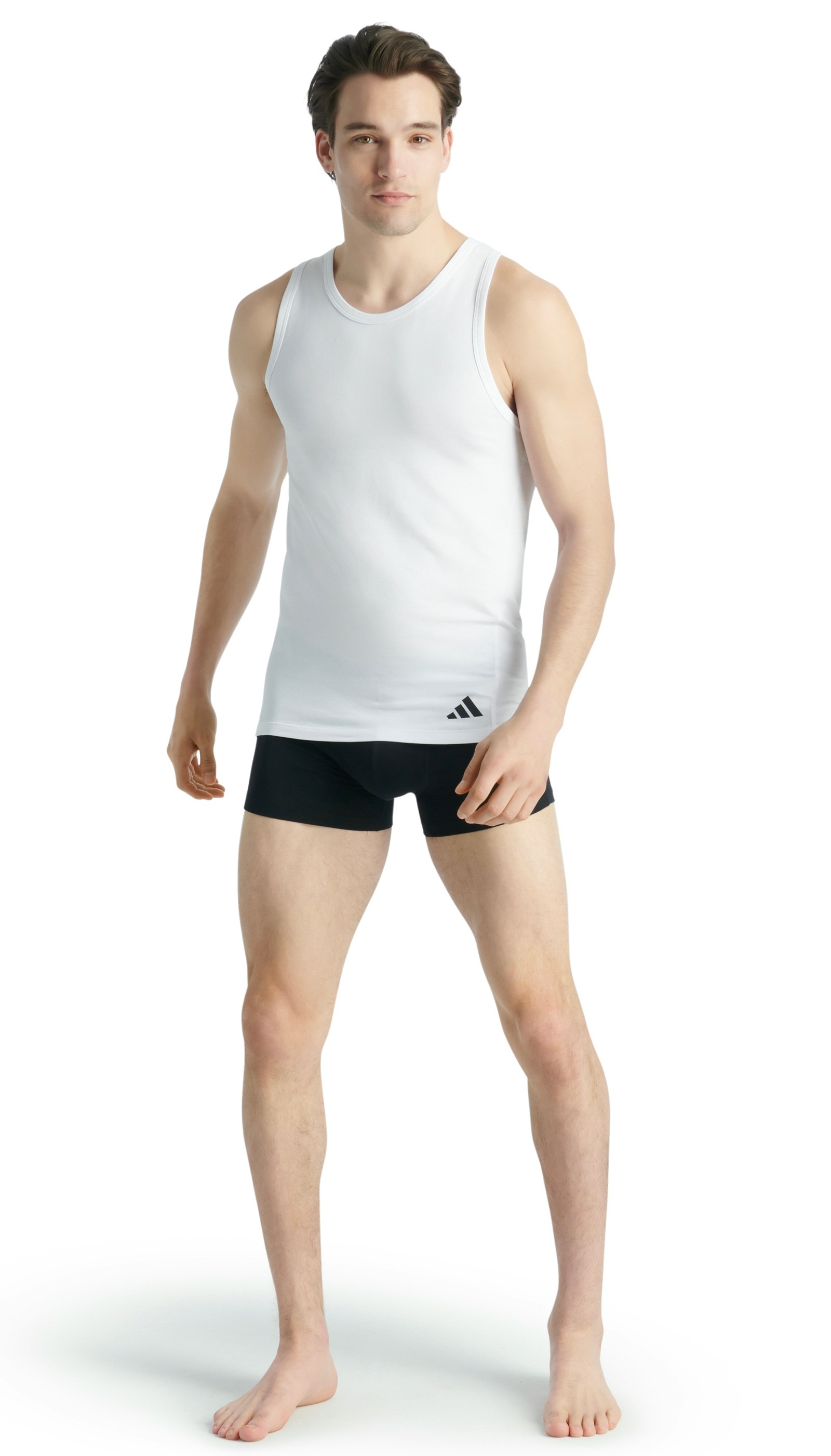 adidas Sportswear Tanktop »"Active Flex Cotton Ergonomic"«, (2er Pack), mit belüfteter Netzpasse am Rücken, elastisch, Rundhalsausschnitt
