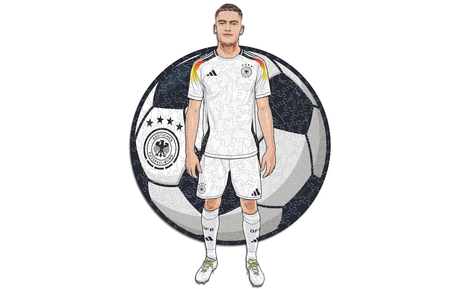 Puzzle »Iconic Florian Wirz (Deutsche Nationalmannschaft)«, Holzart: Birke (Herkunftsland: China)