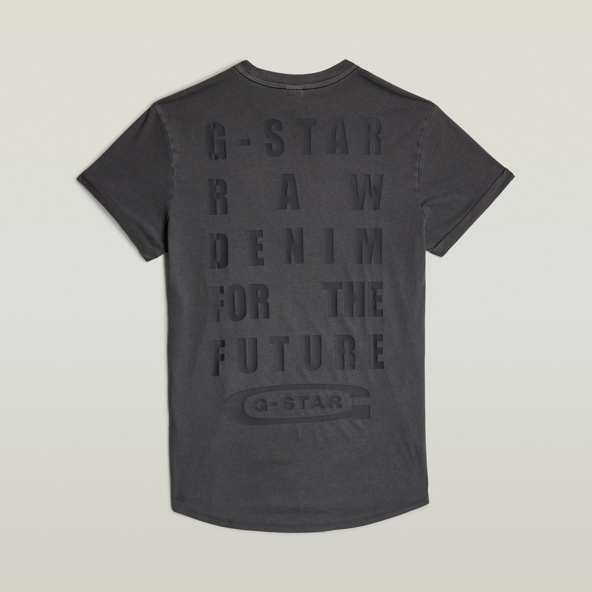 G-STAR T-Shirt »Text Back Overdyed Lash«, mit grossem Backprint