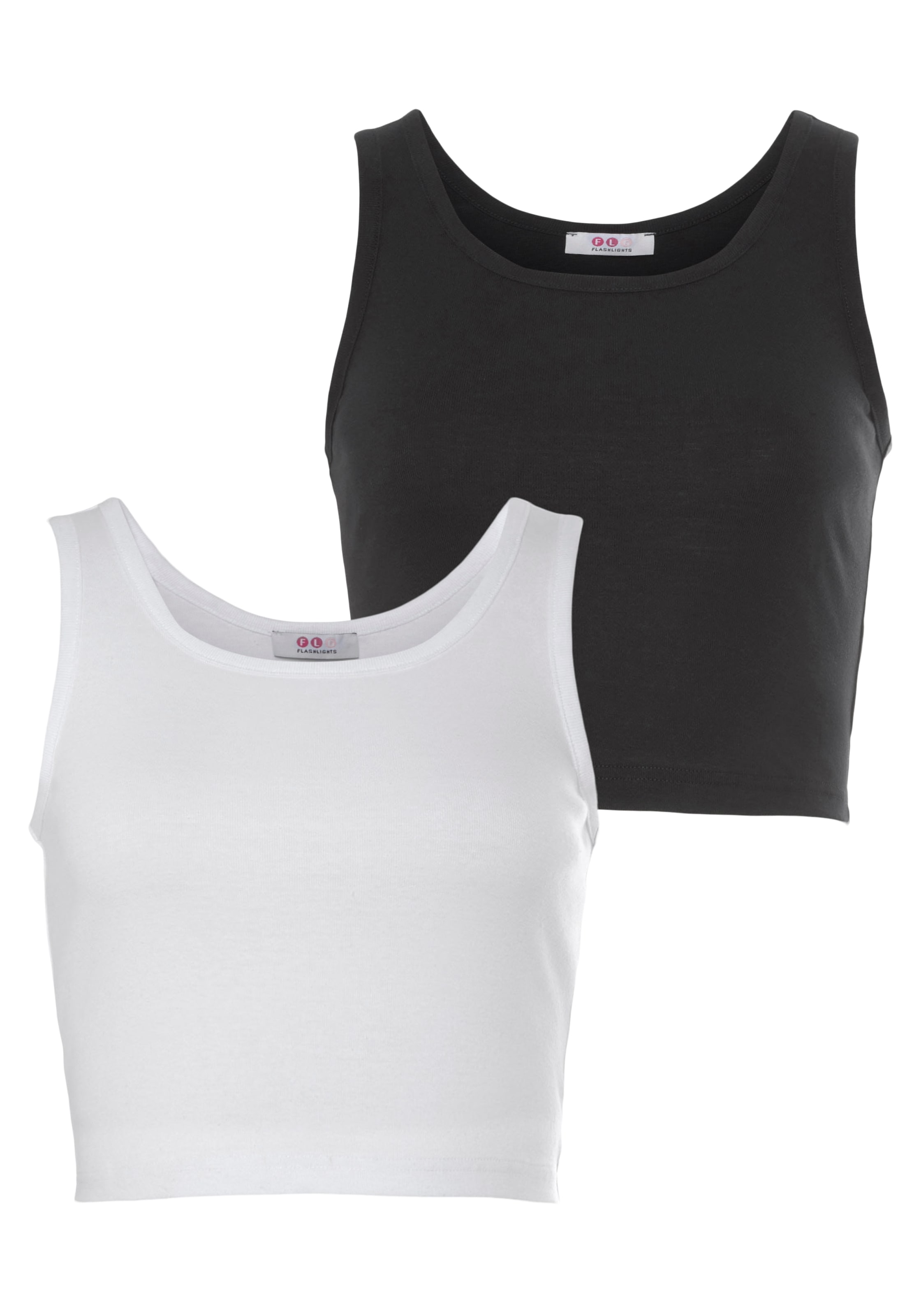 Flashlights Crop-Top Packung, 2er-Pack, 2 Stk. kurze Länge