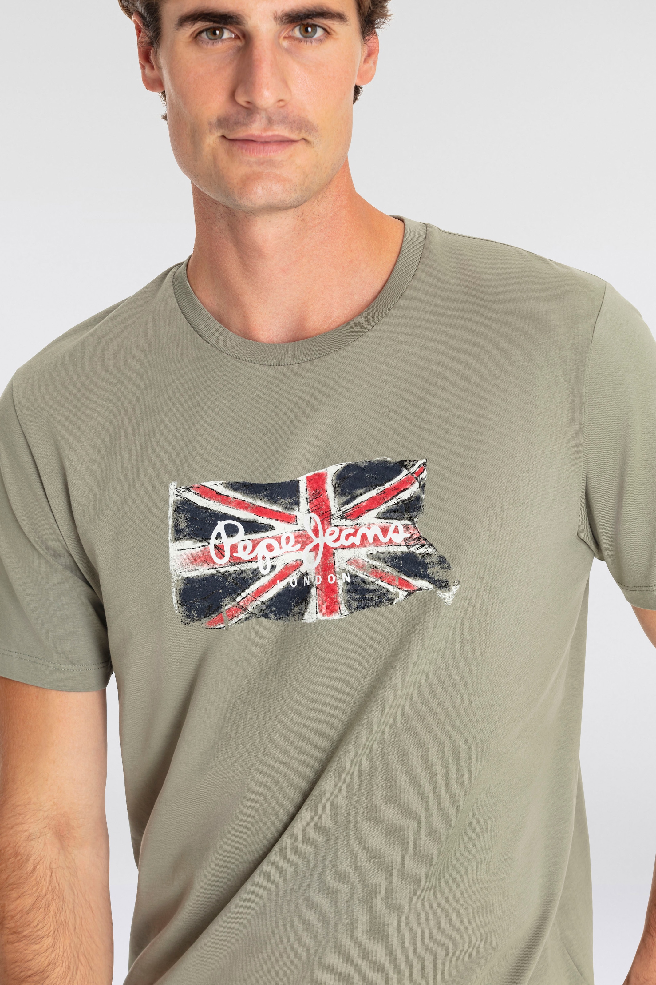 Pepe Jeans T-Shirt »CLAG«, mit grossem Logo-Print