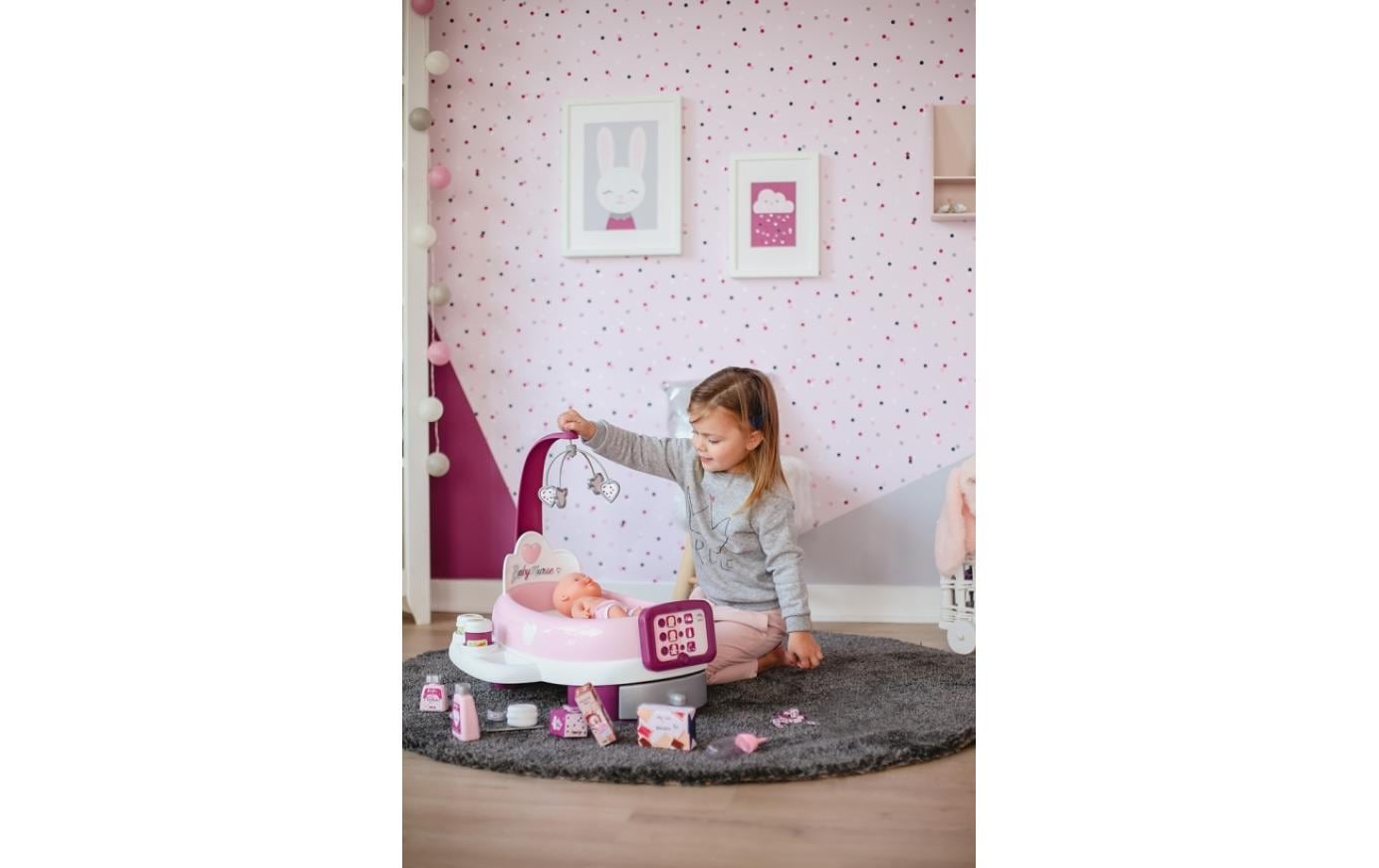 Smoby Puppen Spielcenter »Baby Nurse - elektronische Pflege-Station«, Mit Baby Nurse elektronische Pflege-Station
