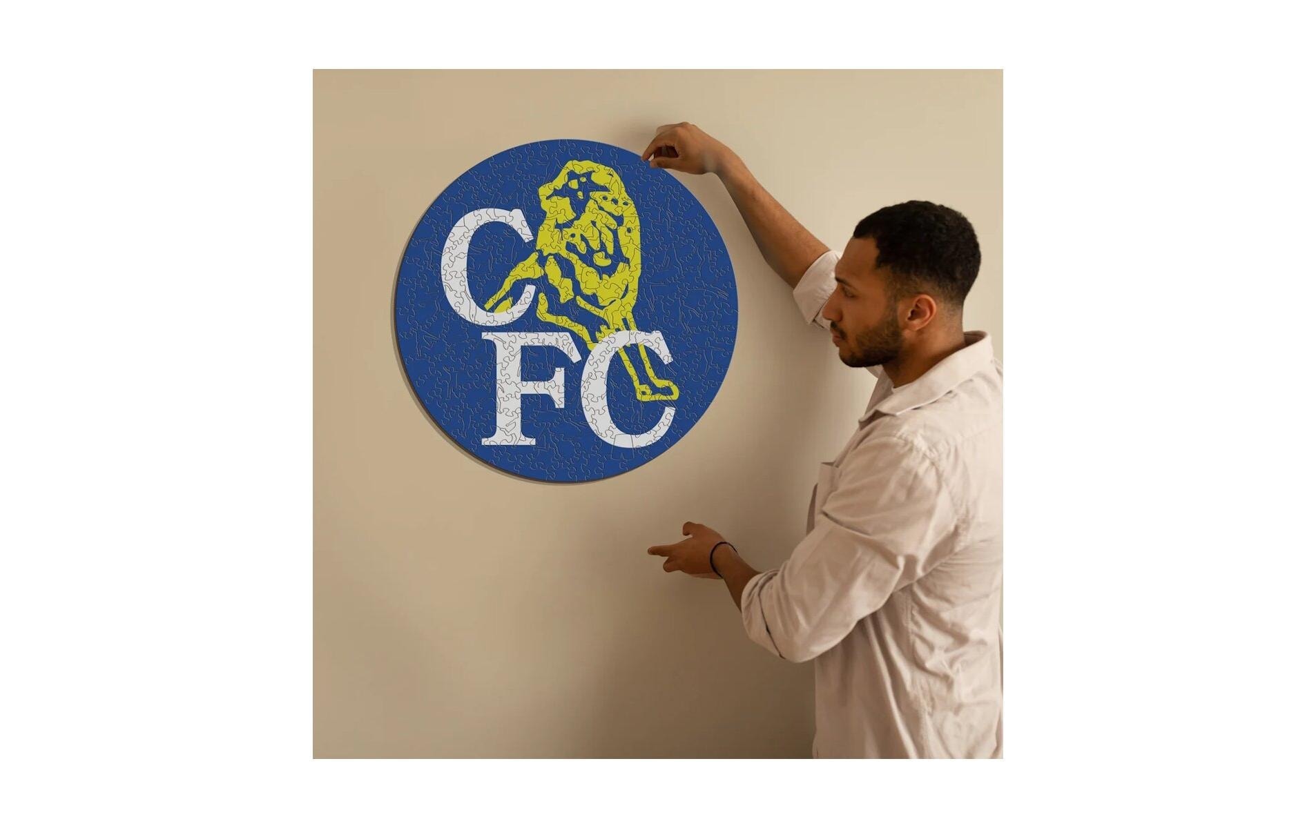 Puzzle »Iconic Chelesea FC – Retro Logo«, Holzart: Birke (Herkunftsland: China)