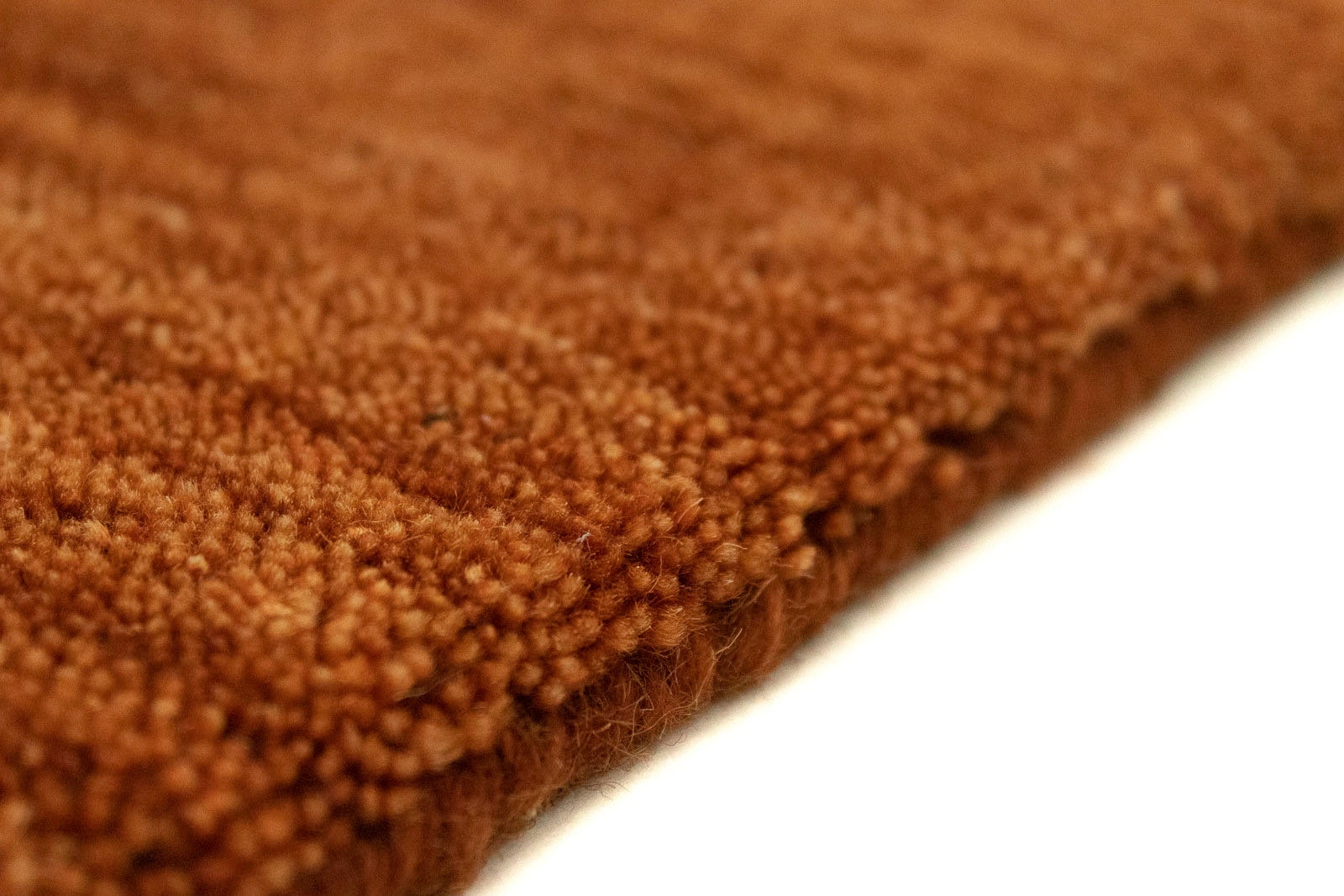 morgenland Wollteppich »Uni - Gabbeh Teppich - Softy«, rechteckig, 1,6 mm Höhe, Gabbeh Optik, Uni Farben, reine Wolle, sehr weicher Flor, Wohnzimmer