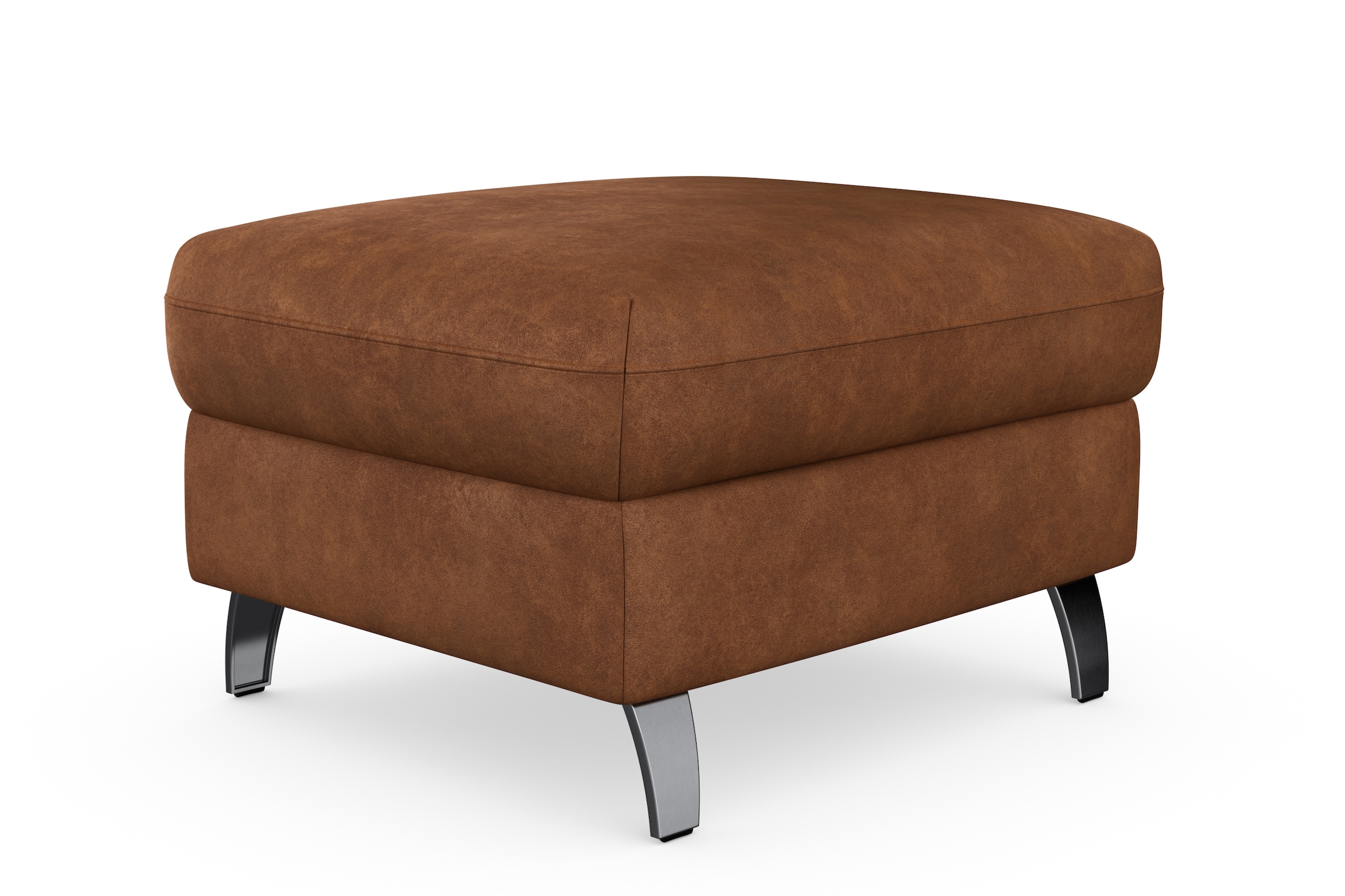 sit&more Stauraumhocker »Grenoble«, mit Stauraum und satinierten Füssen
