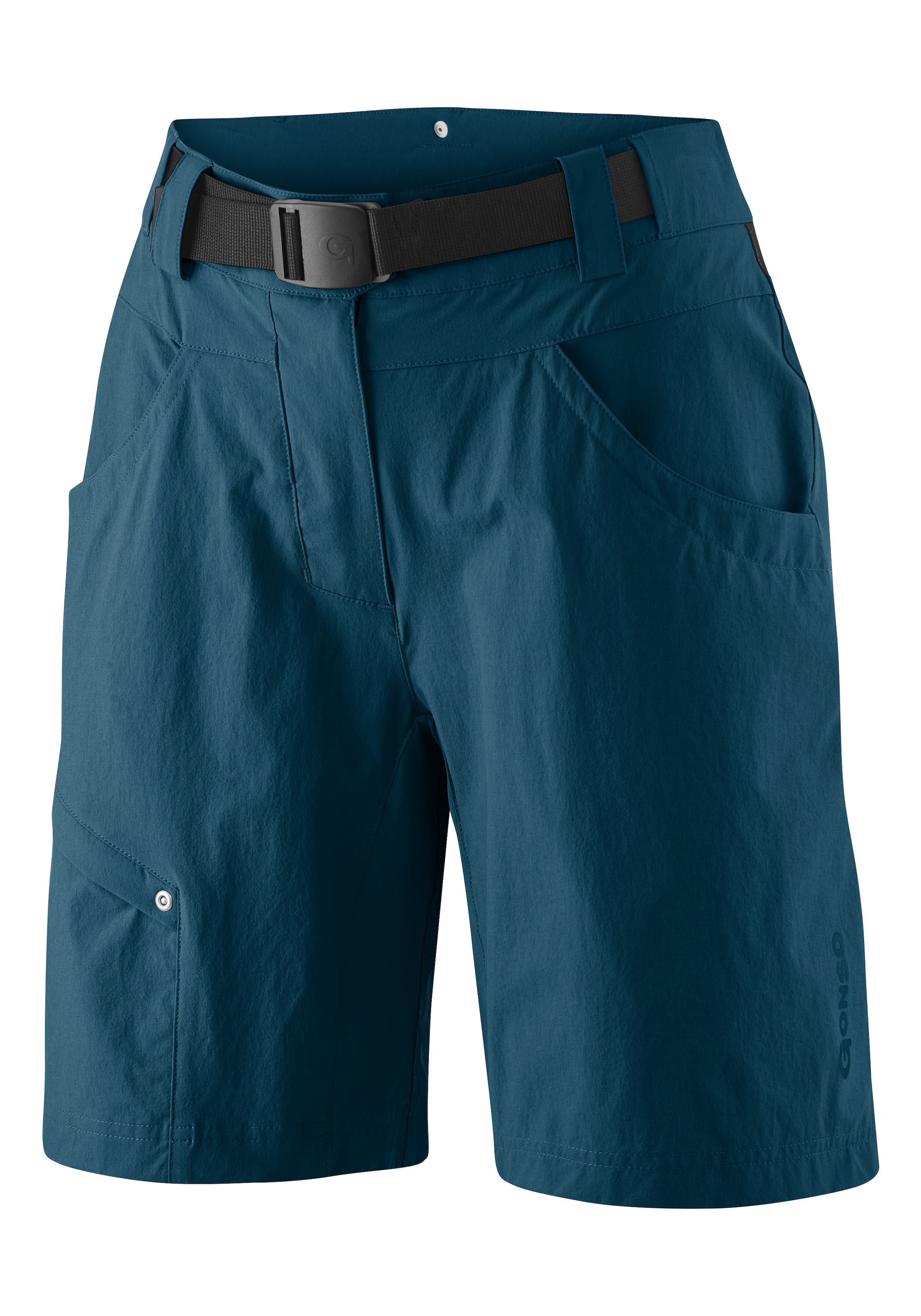 Gonso Fahrradhose »Mira Basic«, kurze Damen Radhose mit Sitzpolster, wasserabweisend, inkl. Gürtel