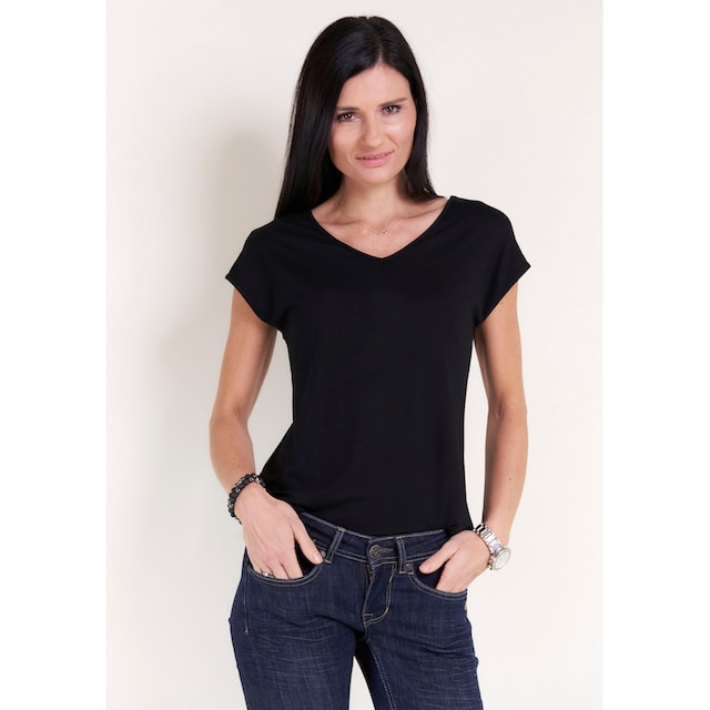 Seidel Moden T-Shirt, mit V- oder rundem Ausschnitt, MADE IN GERMANY online  shoppen bei Jelmoli-Versand Schweiz