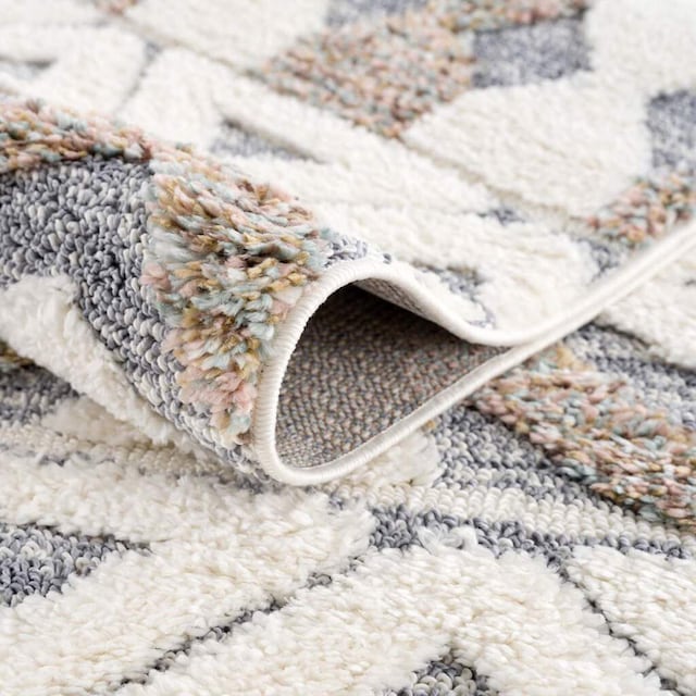 Carpet City Hochflor-Teppich »Focus 3050«, rechteckig, Boho-Teppich, besonders  weich, 3D-Effekt, Rauten Design online bestellen | Jelmoli-Versand