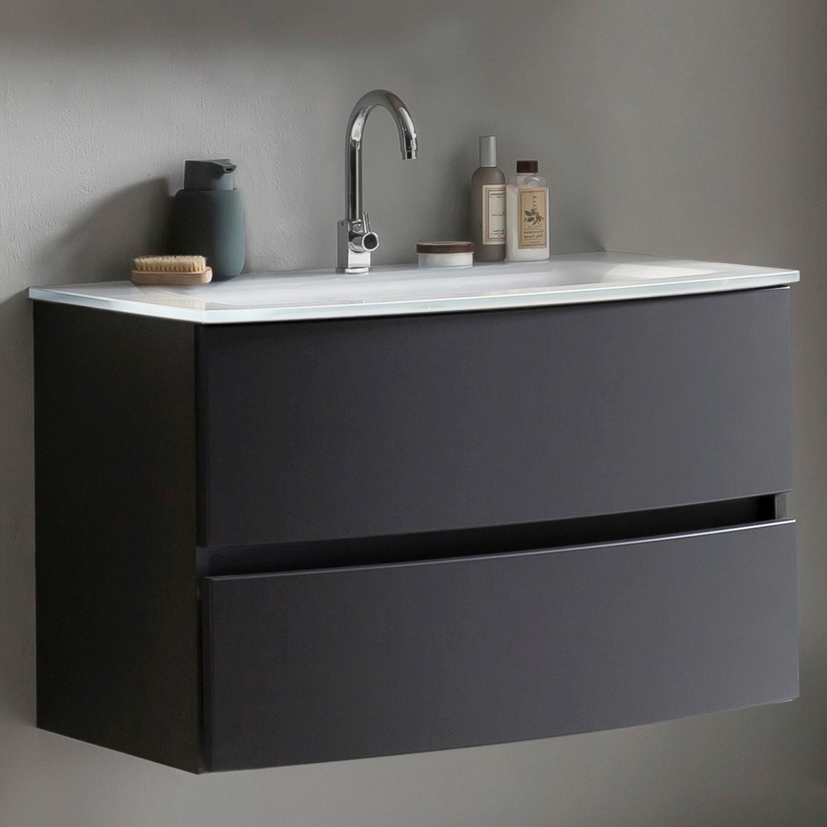 welltime Waschtisch "Kaunas" Breite 80 cm, mit Soft-Close Funktion