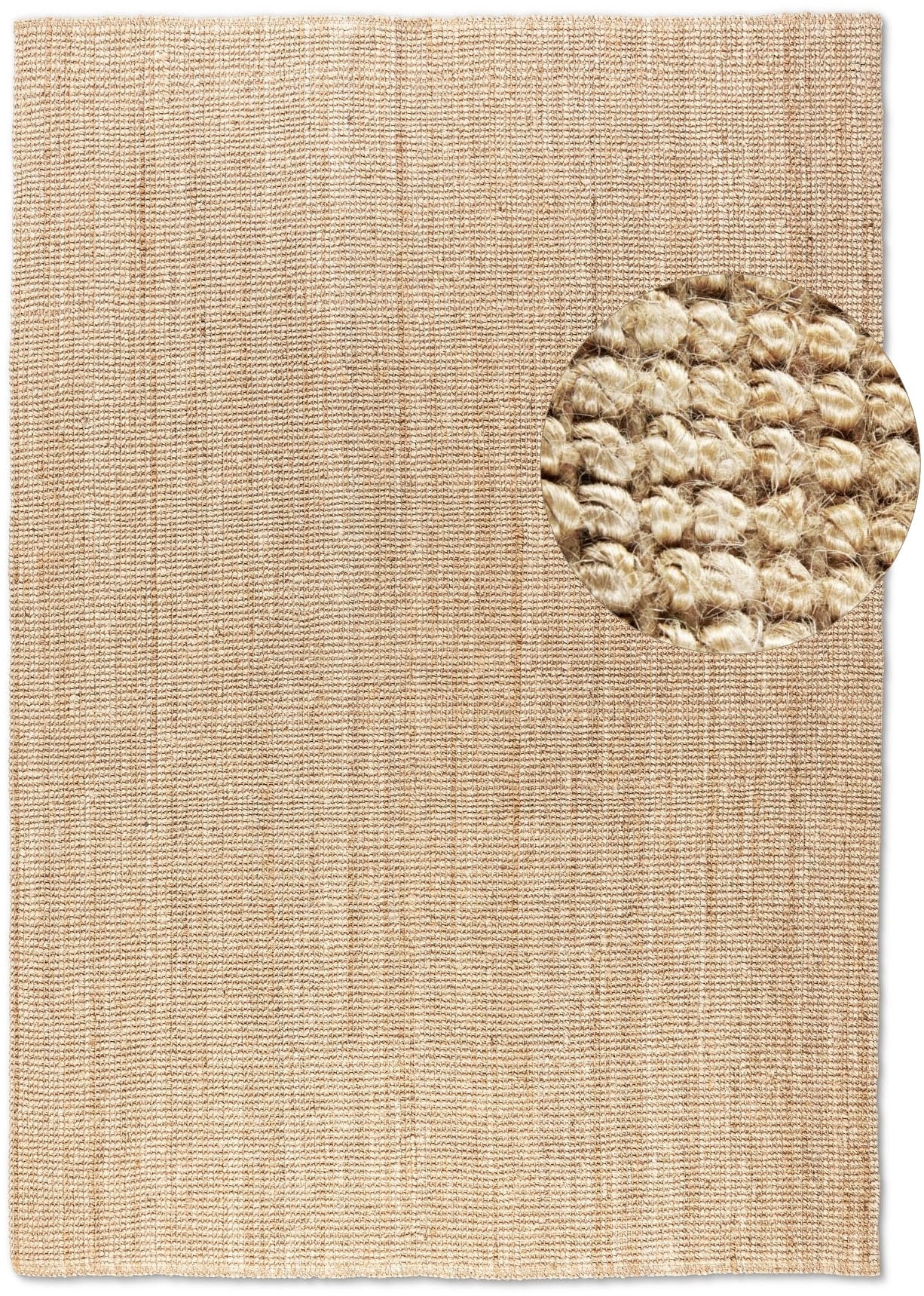 HANSE Home Teppich »Jaipur Juteteppich, als Läufer und in Rund«, rechteckig, 10 mm Höhe, 100% Naturfaser, Wohnzimmer, Esszimmer, Schlafzimmer, GRS