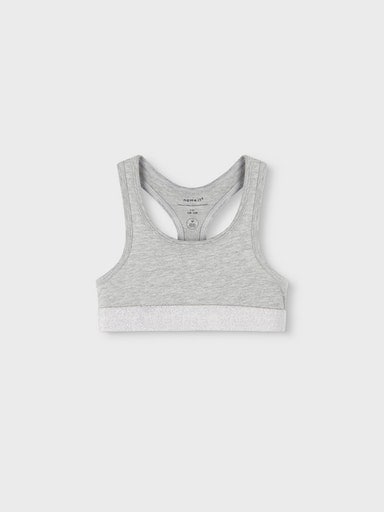 Name It Bustier »NKFSHORT – Bralette im 2er-Set mit Ringerrücken« Packung, 2 unifarben, casual, körpernah, Baumwolle