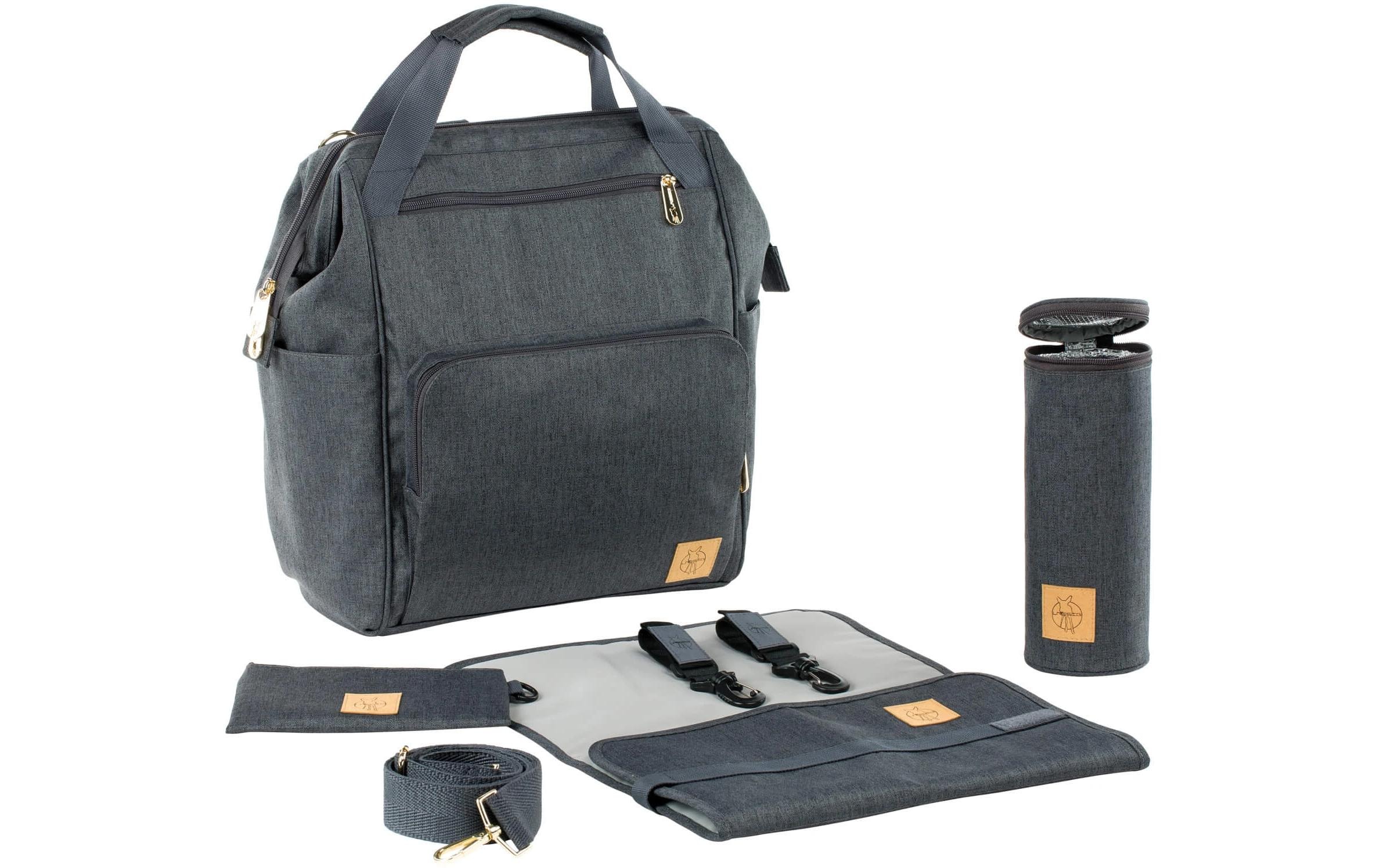 LÄSSIG Wickelrucksack »Glam Goldfarbenie Anthracite«