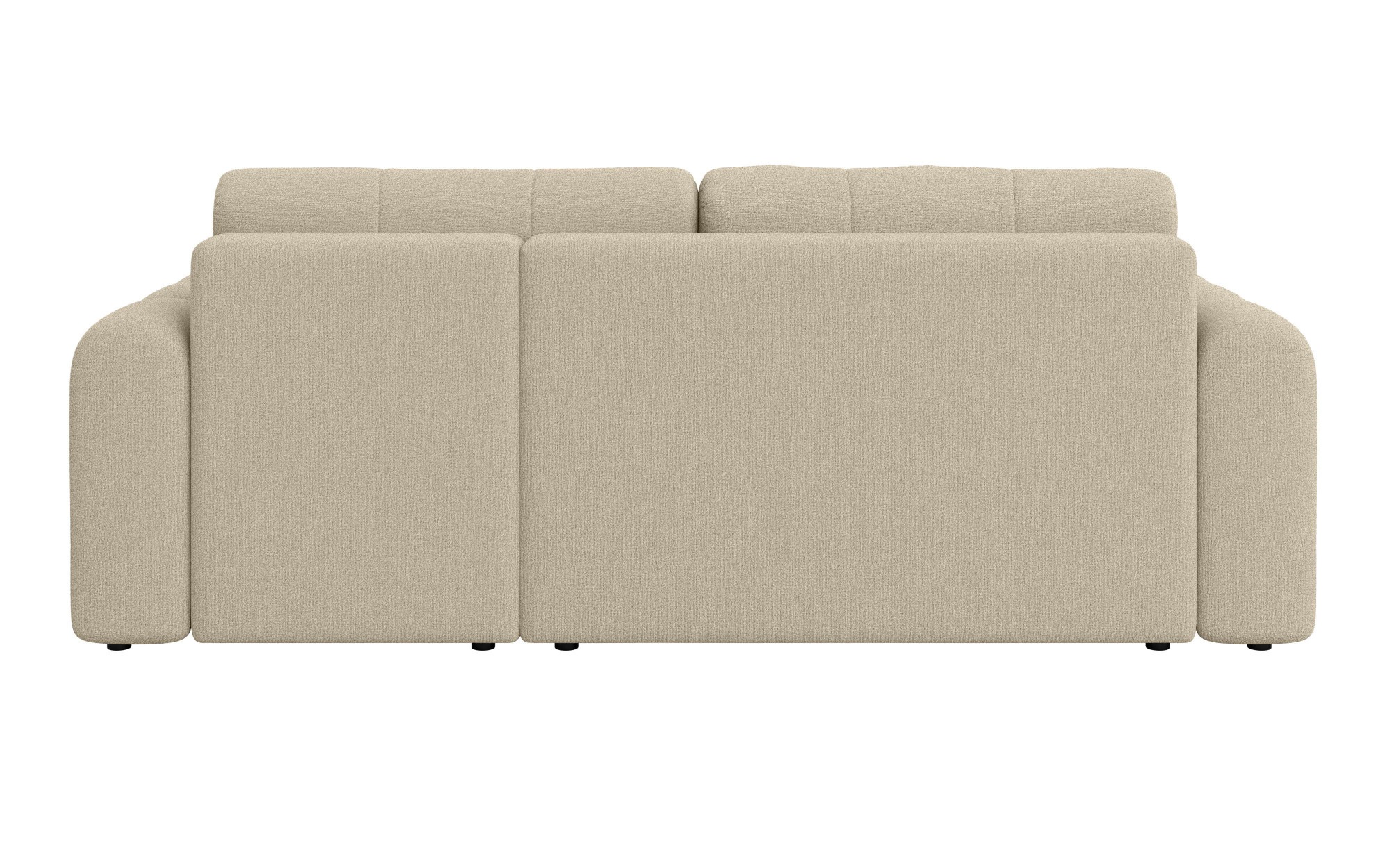 INOSIGN Ecksofa »Manilla, wahlweise mit Bettfunktion, B/T/H 265/170/91 cm«, L-Form mit Recamiere rechts/links bestellbar, Wellenunterfederung