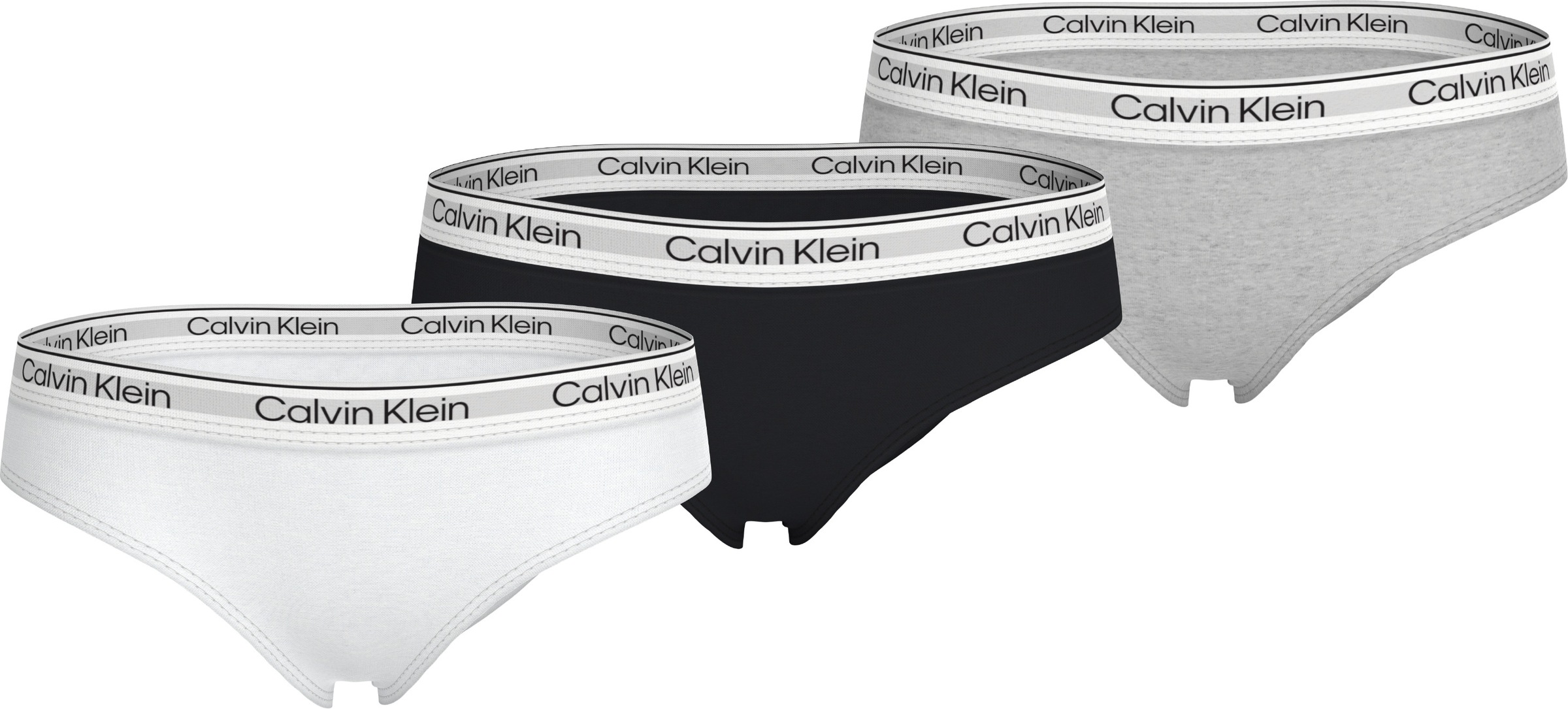 Calvin Klein Underwear Brasilslip »3PK BIKINI« Packung, 3er-Pack, 3 Stk. mit Logobund
