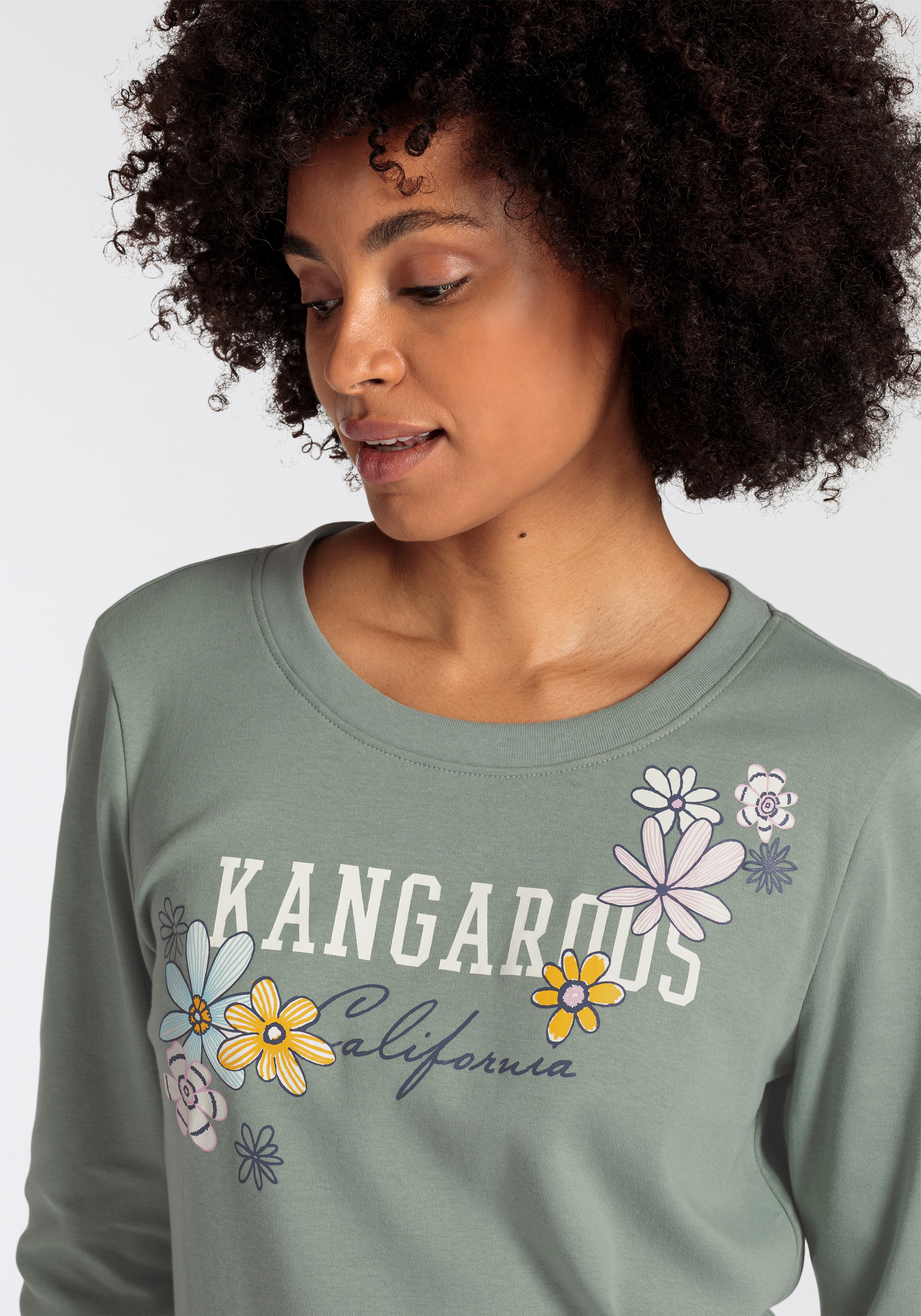 KangaROOS Sweatshirt, mit grossem Label Print - NEUE-KOLLEKTION