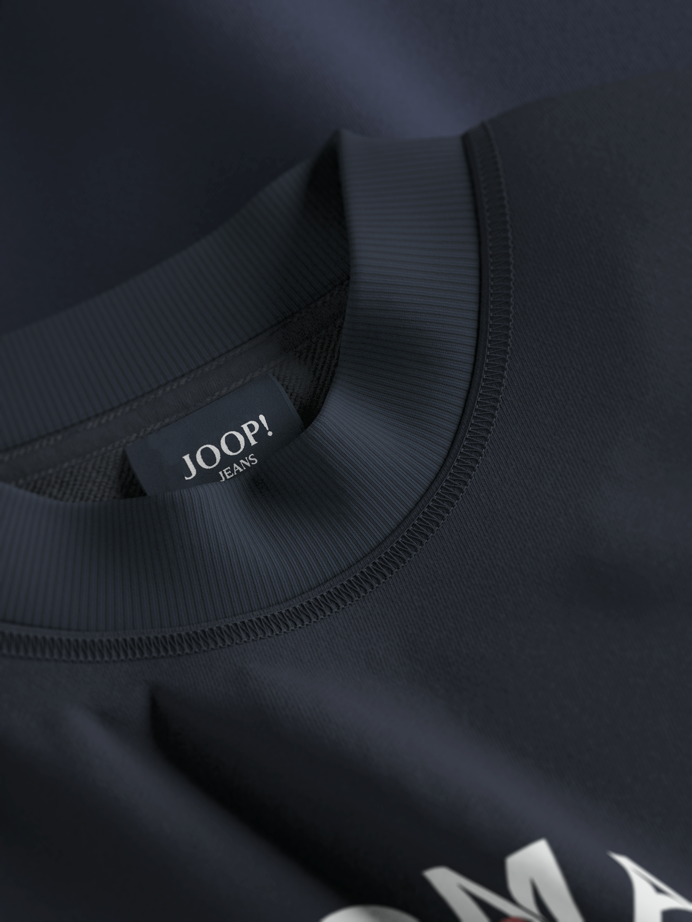 Joop Jeans Sweatshirt »Demos«, Etikett seitlich am Rumpf, Logodruck