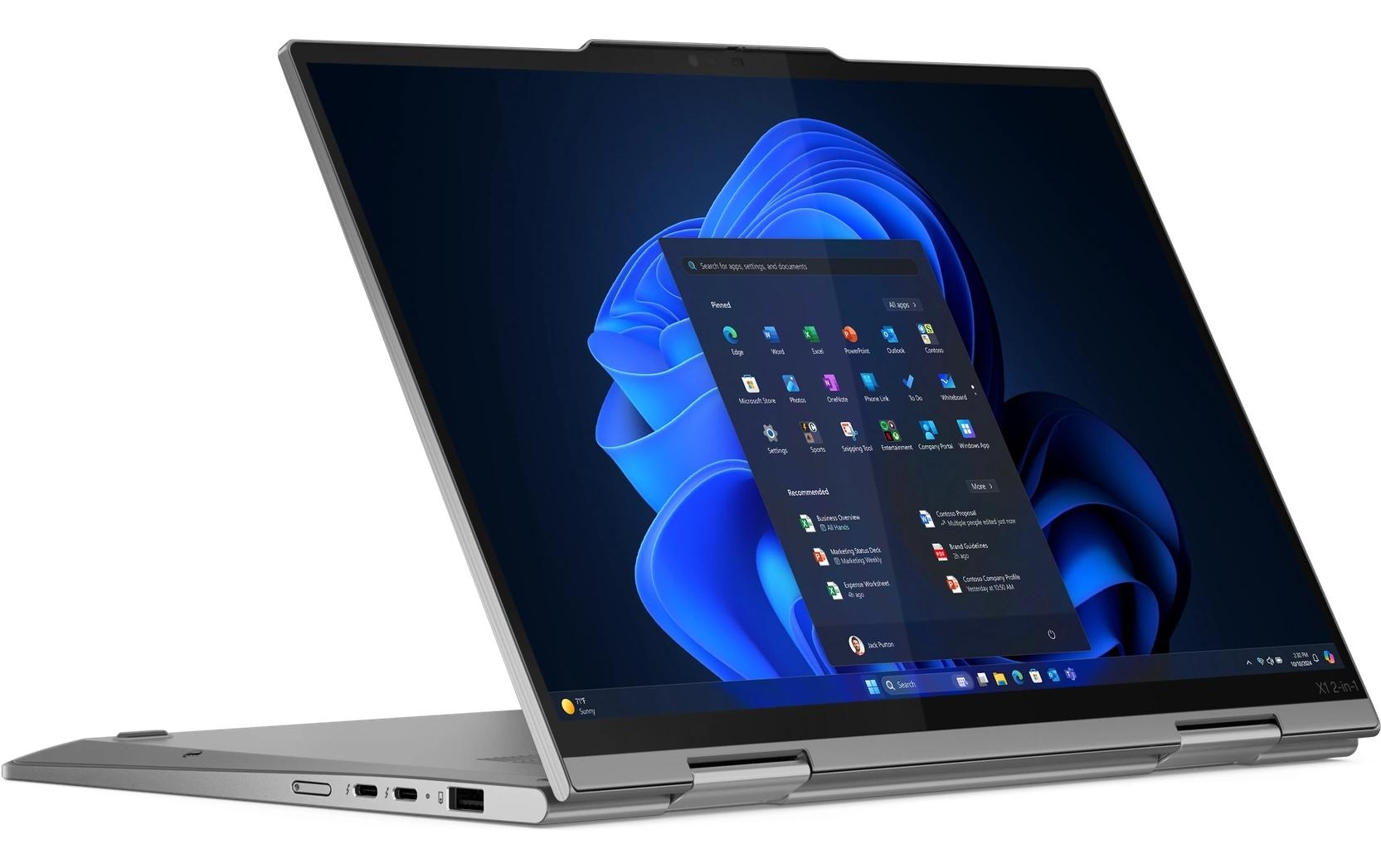 Lenovo Notebook »ThinkPad X1 2-in-1 Gen. 10 Copilot+ PC«, 35,56 cm, / 14 Zoll, Intel, Core Ultra 7, eingebauter Lautsprecher, eingebautes Mikrofon, Touchscreen