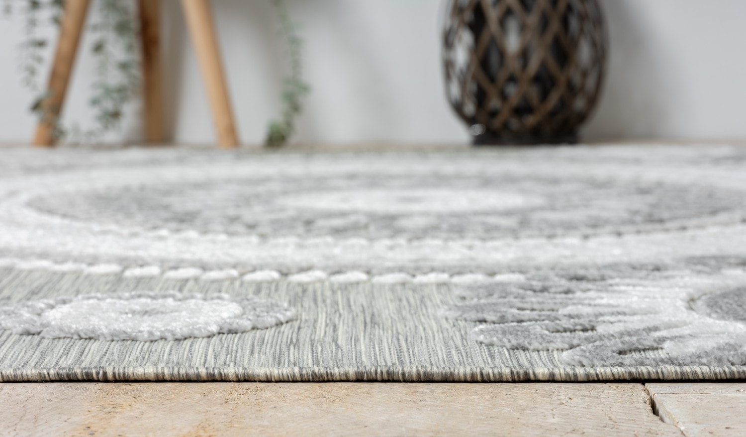 Myflair Möbel & Accessoires Teppich »Loop, LAGERRÄUMUNG!«, rechteckig, 8 mm Höhe, modernes Design, Hoch-Tief Effekt, Outdoor geeignet, Balkon, Terrasse