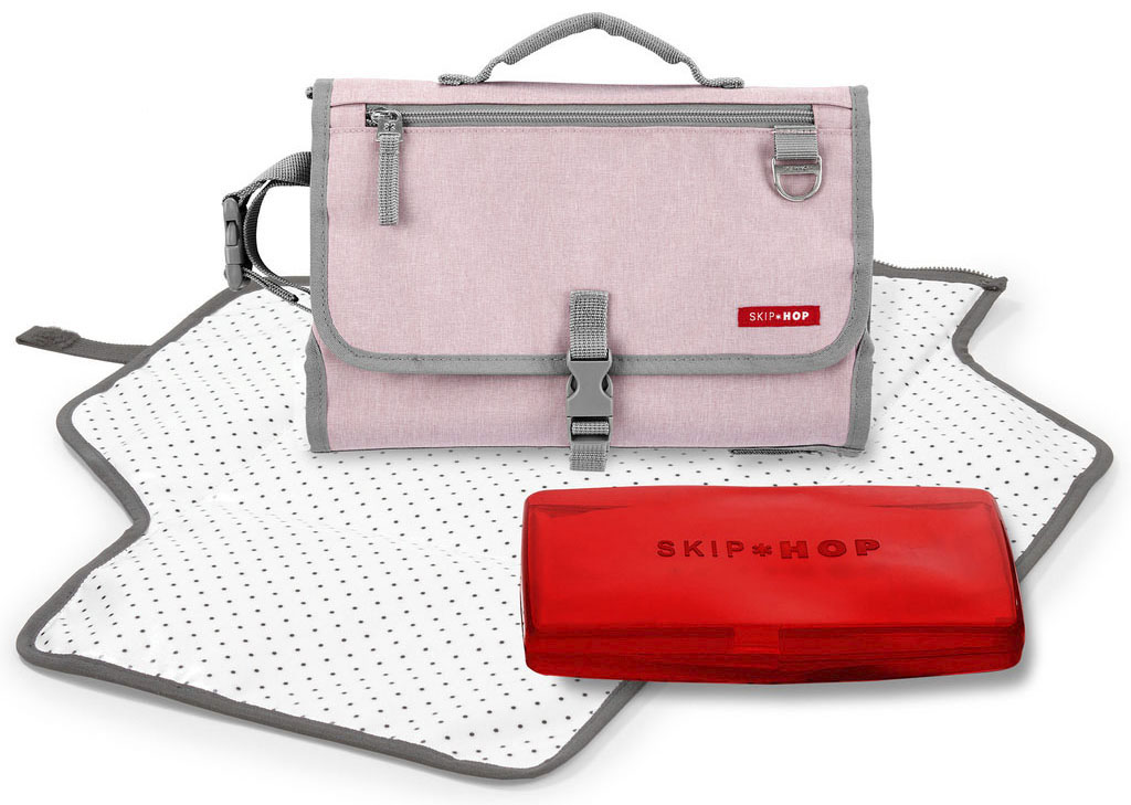 Wickeltasche »Pronto, pink«, mit Befestigung für Kinderwagen