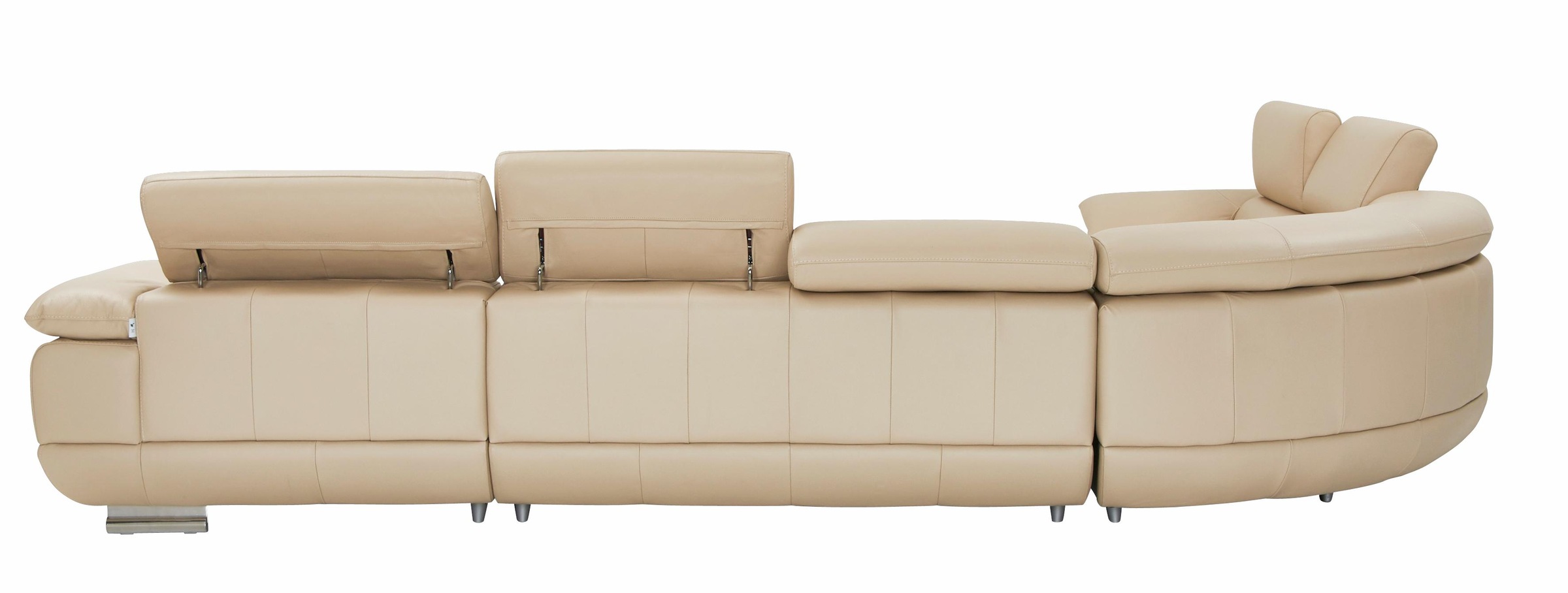 CALIA ITALIA Wohnlandschaft »Magic, italienisches Sofa zum Träumen, erstklassiger Sitzkomfort«, verstellbaren Kopfstützen zum Relaxen, in 2 Lederqualitäten, U-Form