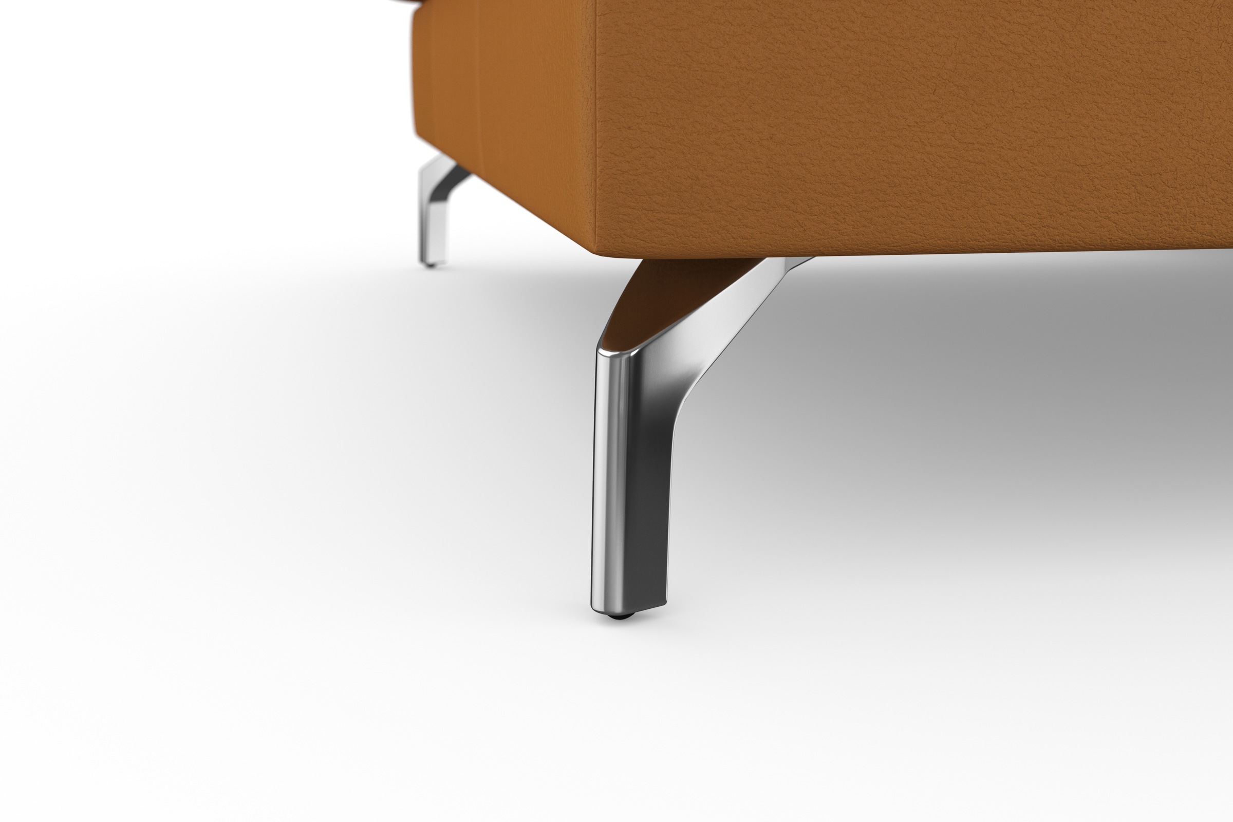 sit&more Ecksofa »Bendigo L-Form«, inklusive Sitztiefenverstellung, Bodenfreiheit 12 cm, in 2 Fussfarben