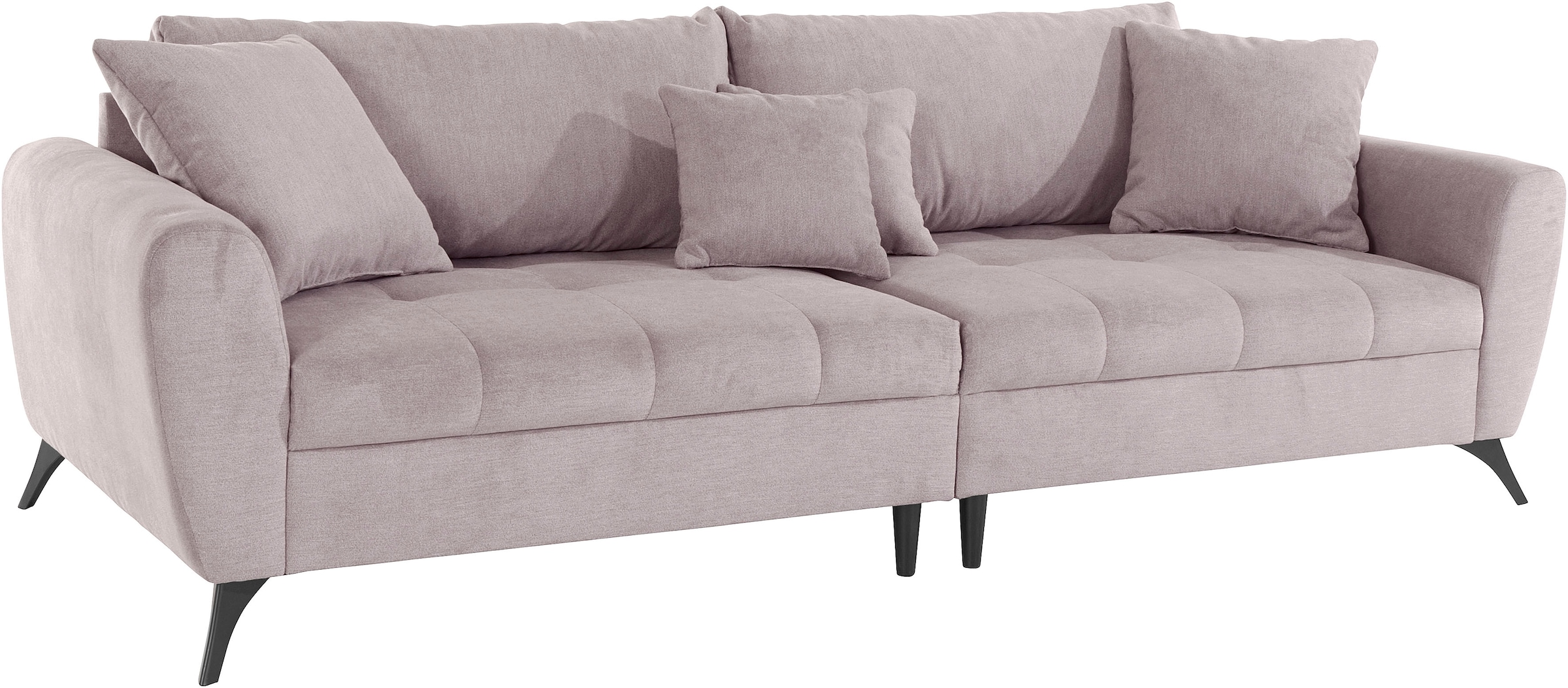 ❤ INOSIGN Big-Sofa »Lörby«, Sitzbereich, clean-Bezug, im ordern im mit lose feine Steppung Kissen Aqua Jelmoli-Online auch Shop