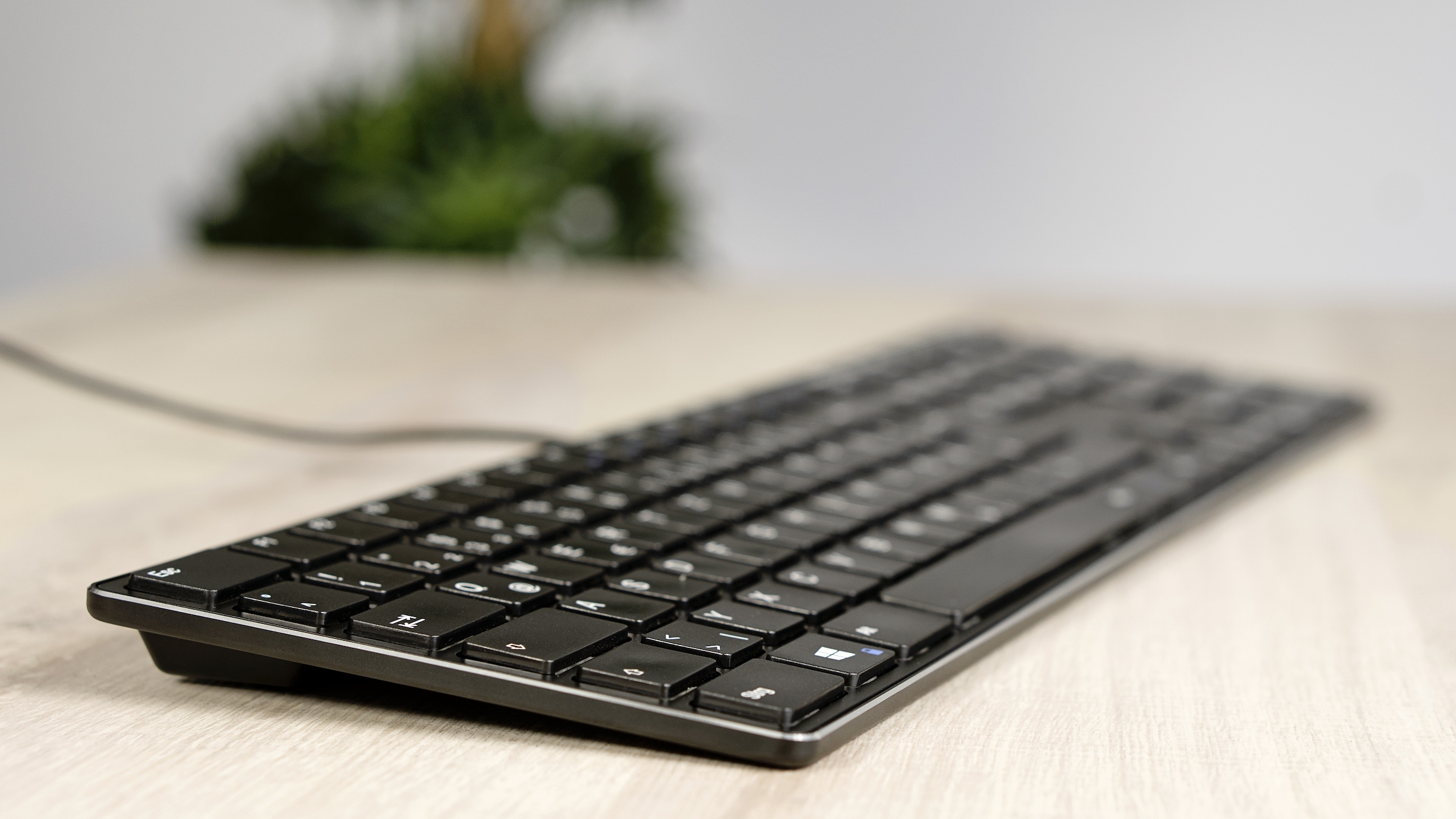 Speedlink Tastatur »RIVA Slim Metal Scissor, edles Metall Gehäuse«, kabelgebunden, DE-Layout