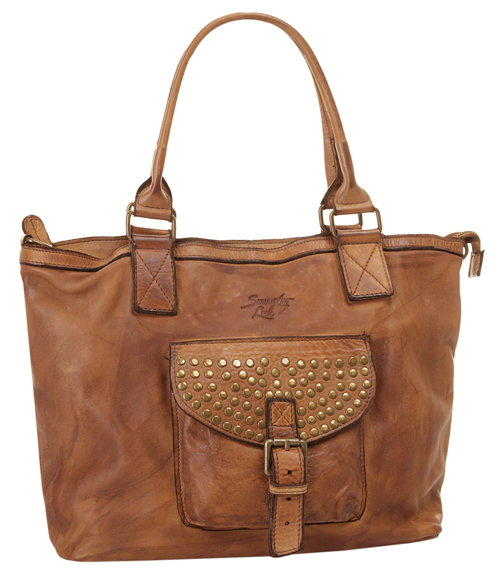 Samantha Look Shopper, echt Leder, Made in Italy